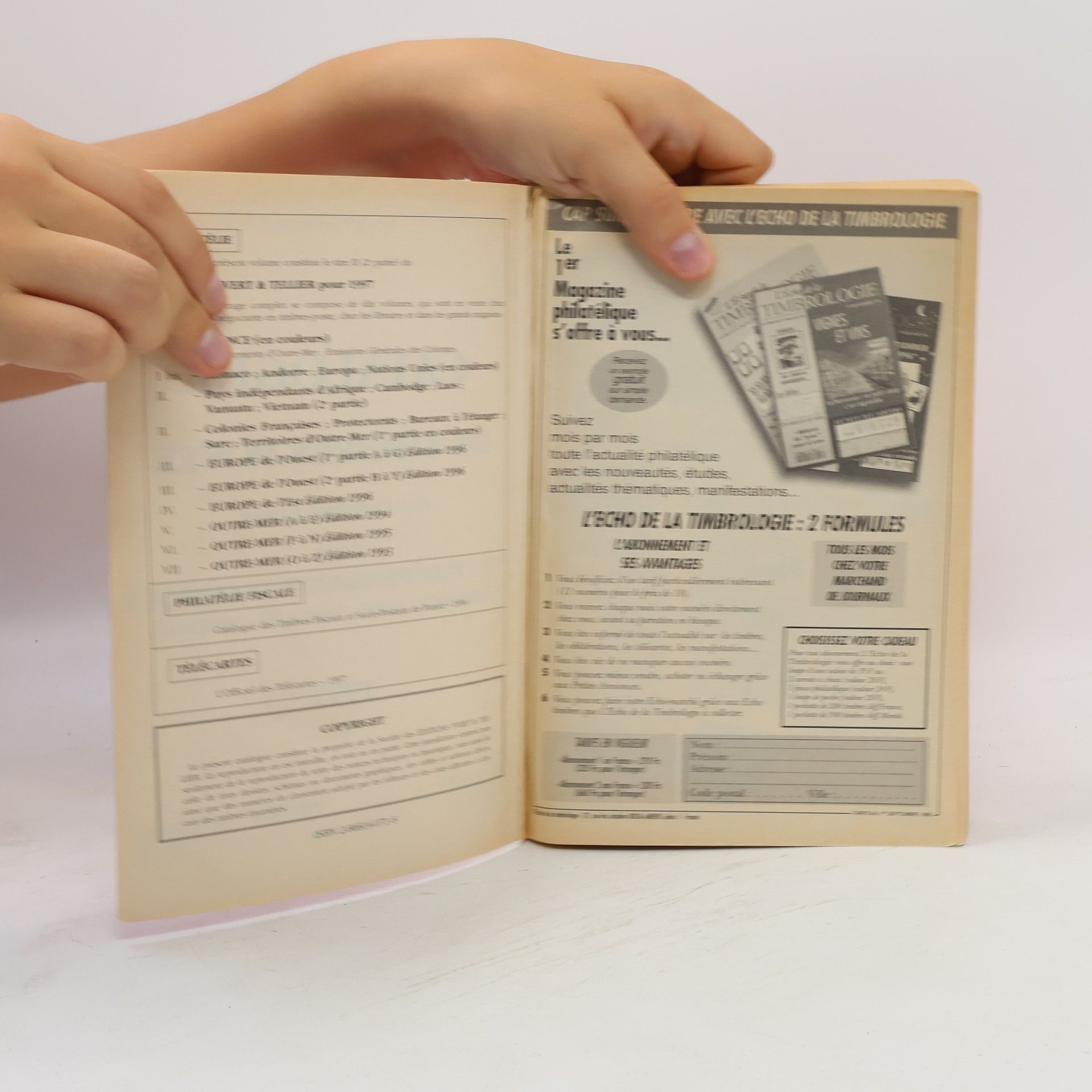 Catalogue Yvert et Tellier