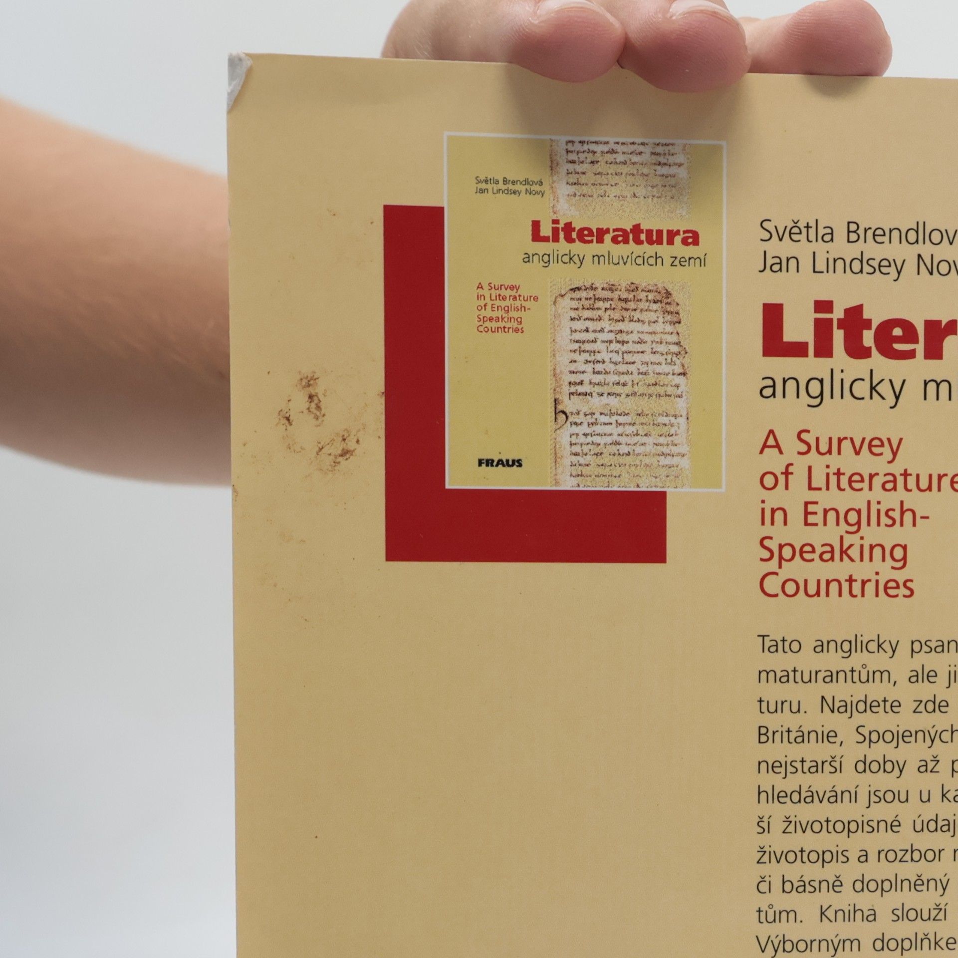 Světla Brendlová Literatura anglicky mluvících zemí. A survey of Literature in English-Speaking Countries