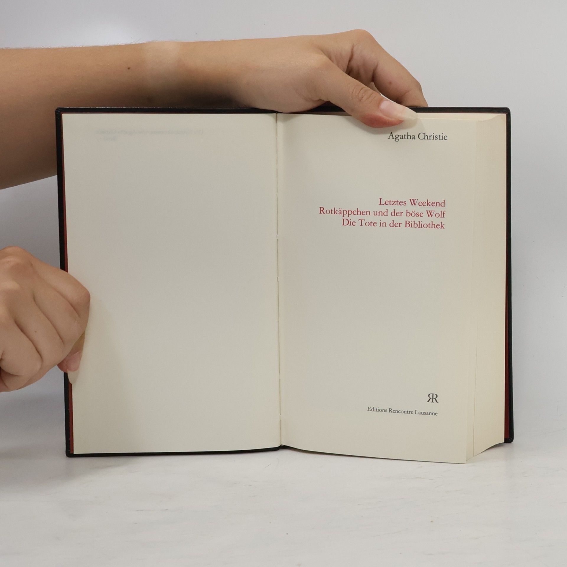 Agatha Christie Letztes Weekend. Rotkäppchen und der böse Wolf. Die Tote in der Bibliothek