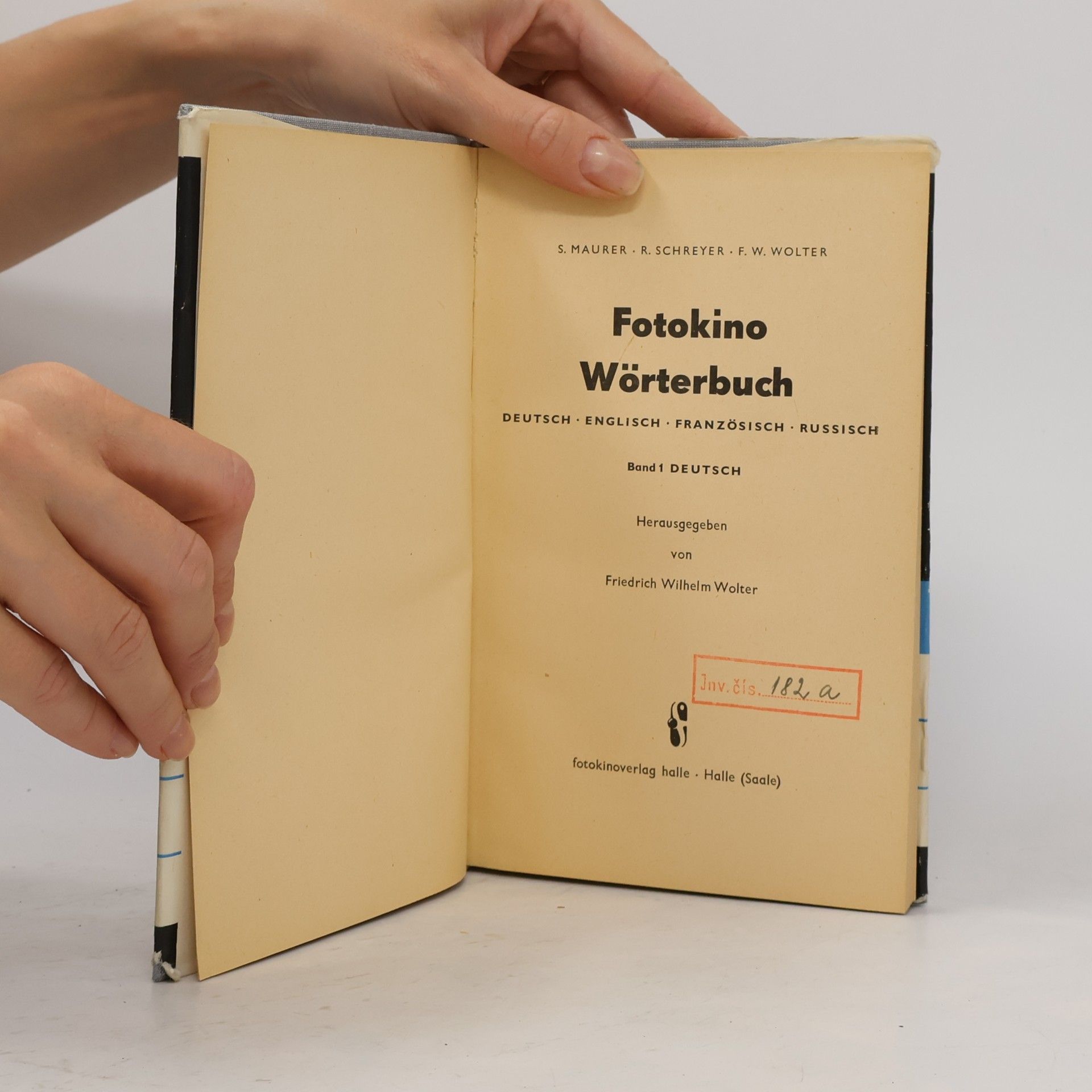 S. Maurer Fotokino Wörterbuch. Band 1, Deutsch
