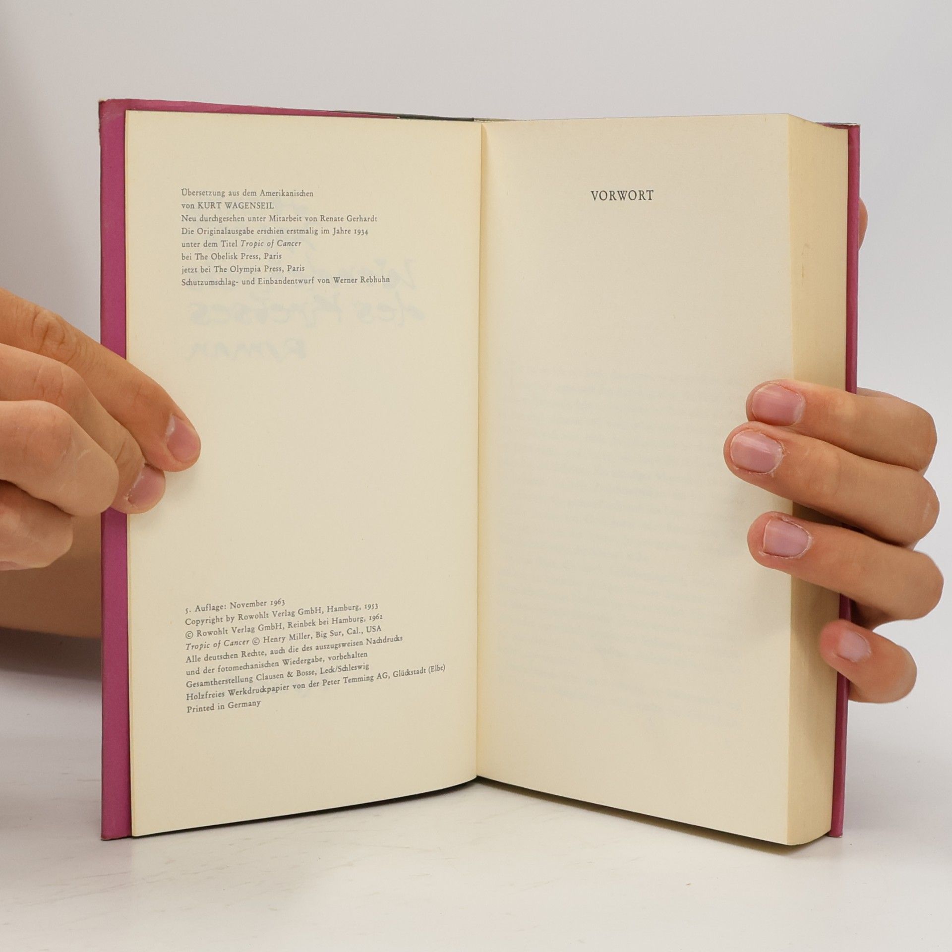 Henry Miller Wendekreis des Krebses