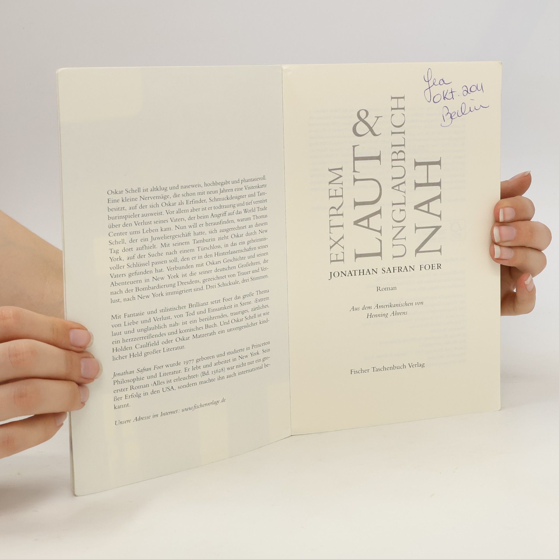 Jonathan Safran Foer Extrem laut und unglaublich nah