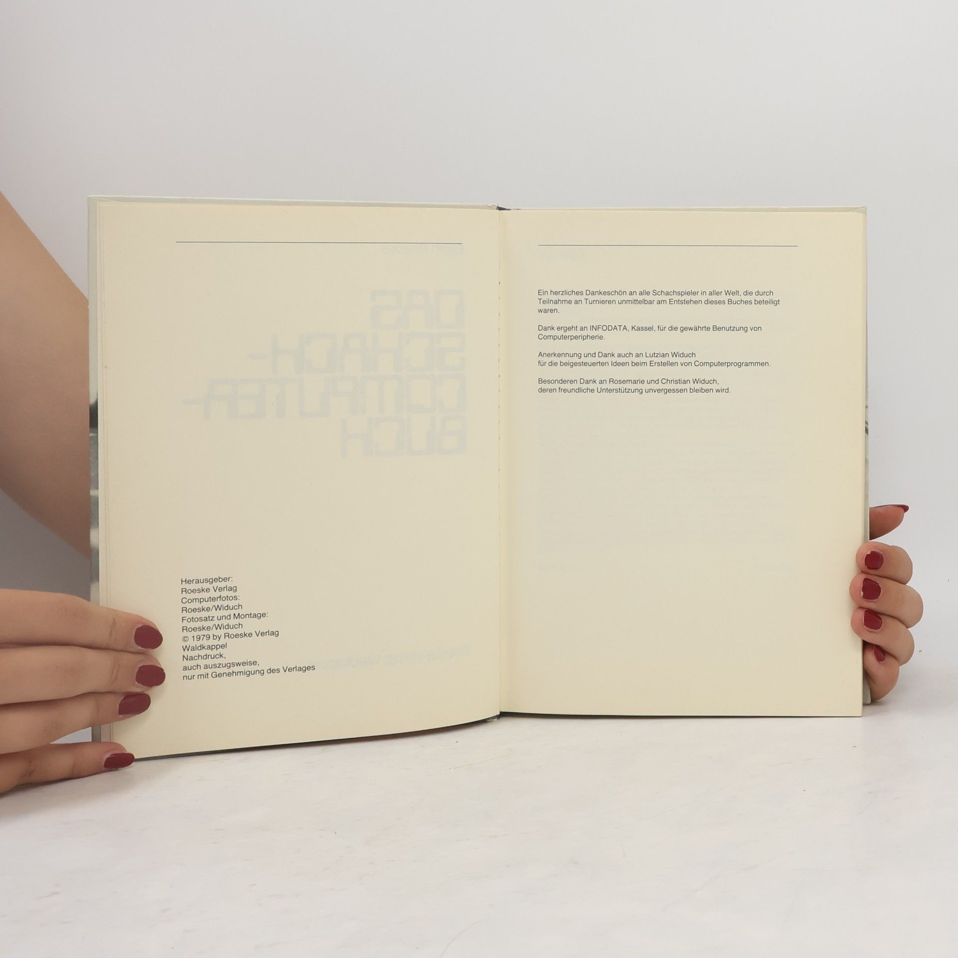 Ralph Roeske Das Schachcomputerbuch