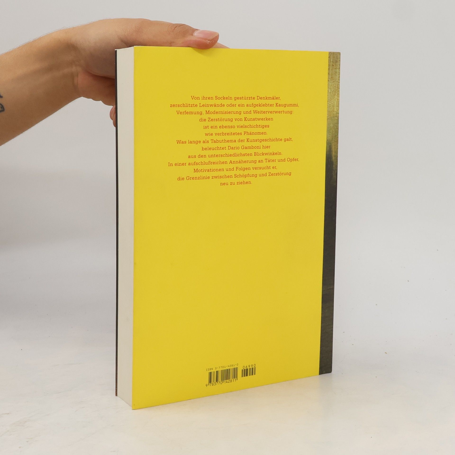 Dario Gamboni Zerstörte Kunst