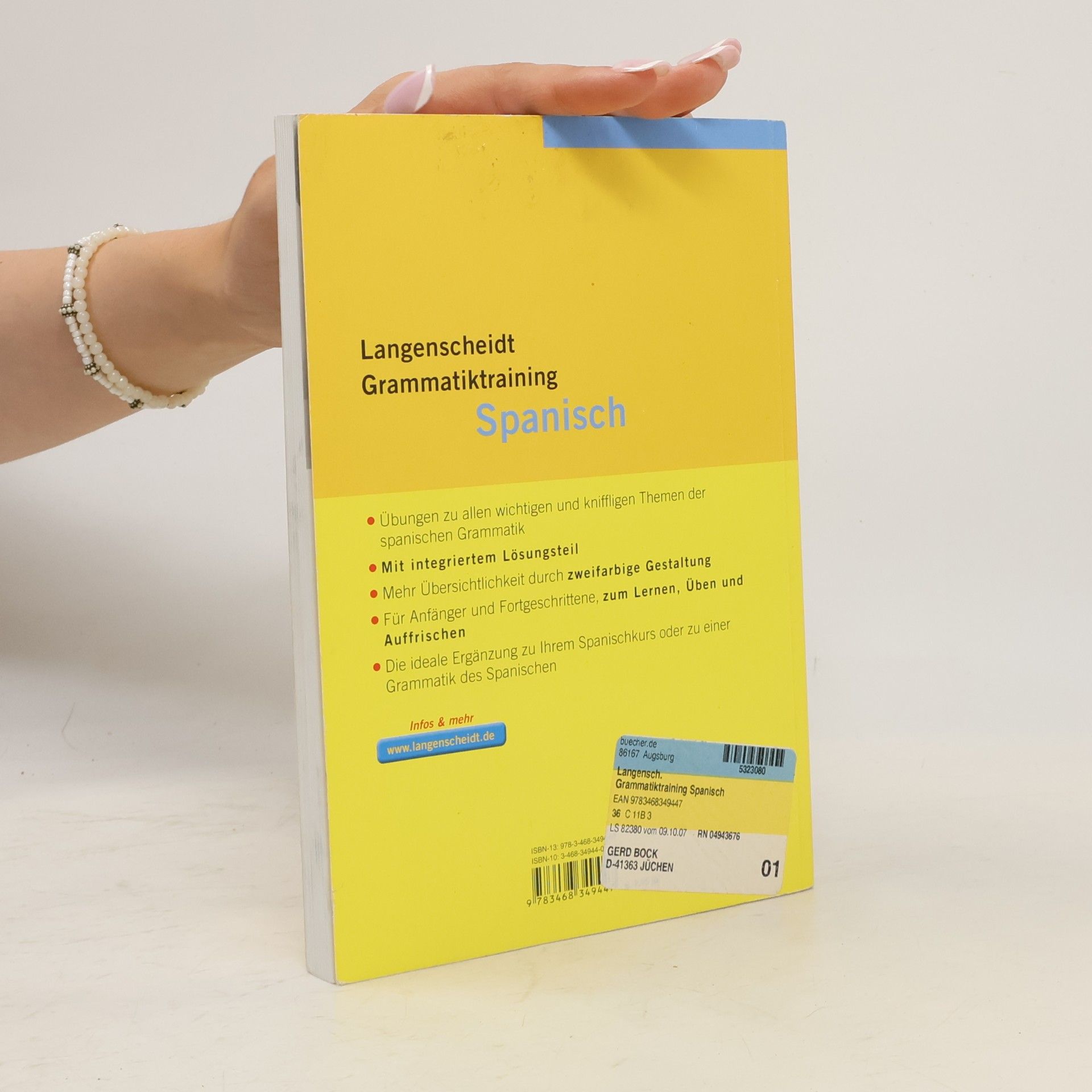 Astrid Schmitt-Böhringer Langenscheidts Grammatiktraining Spanisch