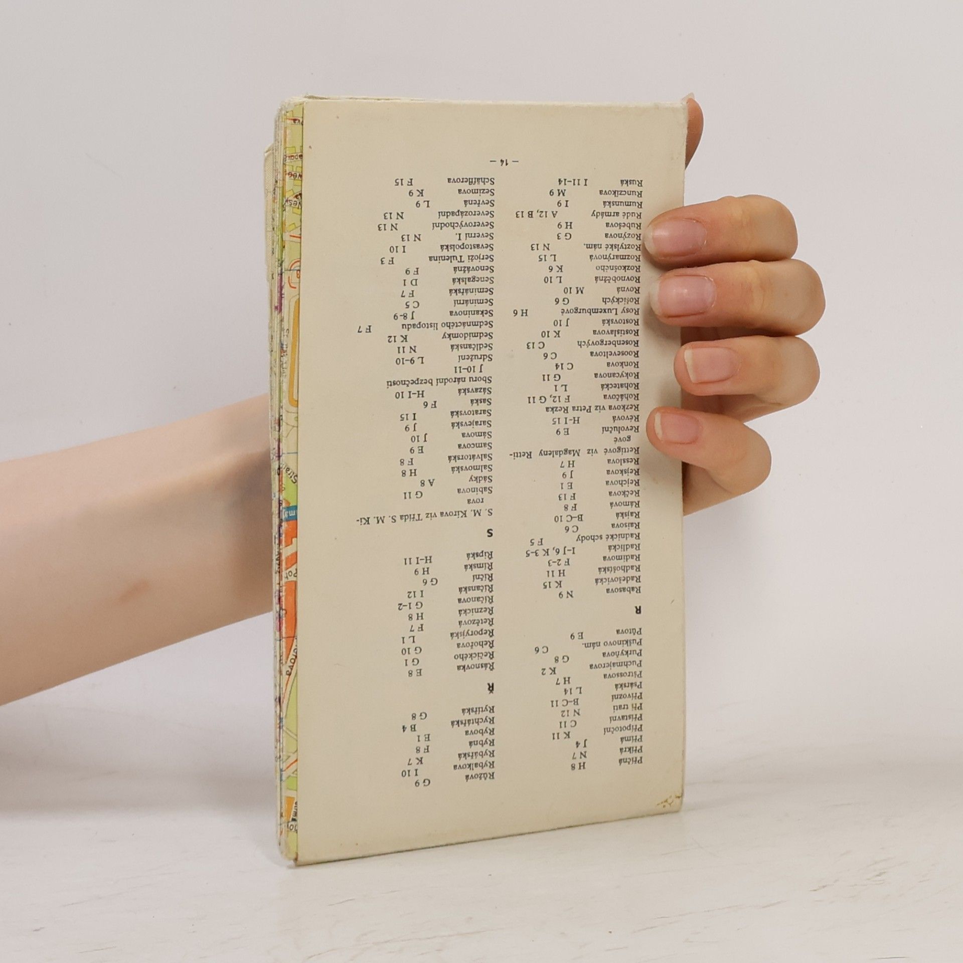 Various authors Orientační plán hlavního města Prahy s rejstříkem ulic
