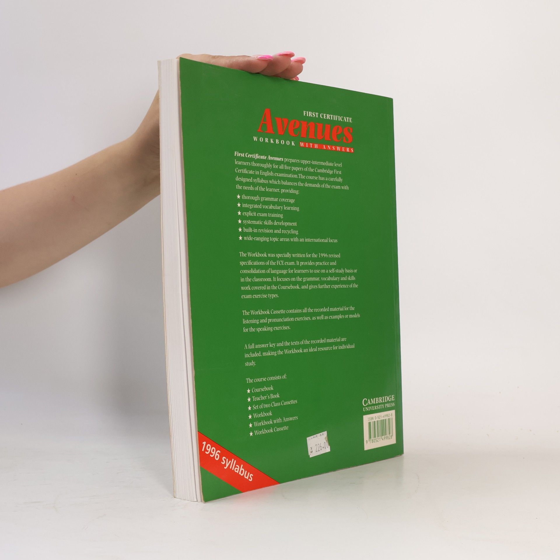 David Foll First Certificate avenues. Workbook with answers