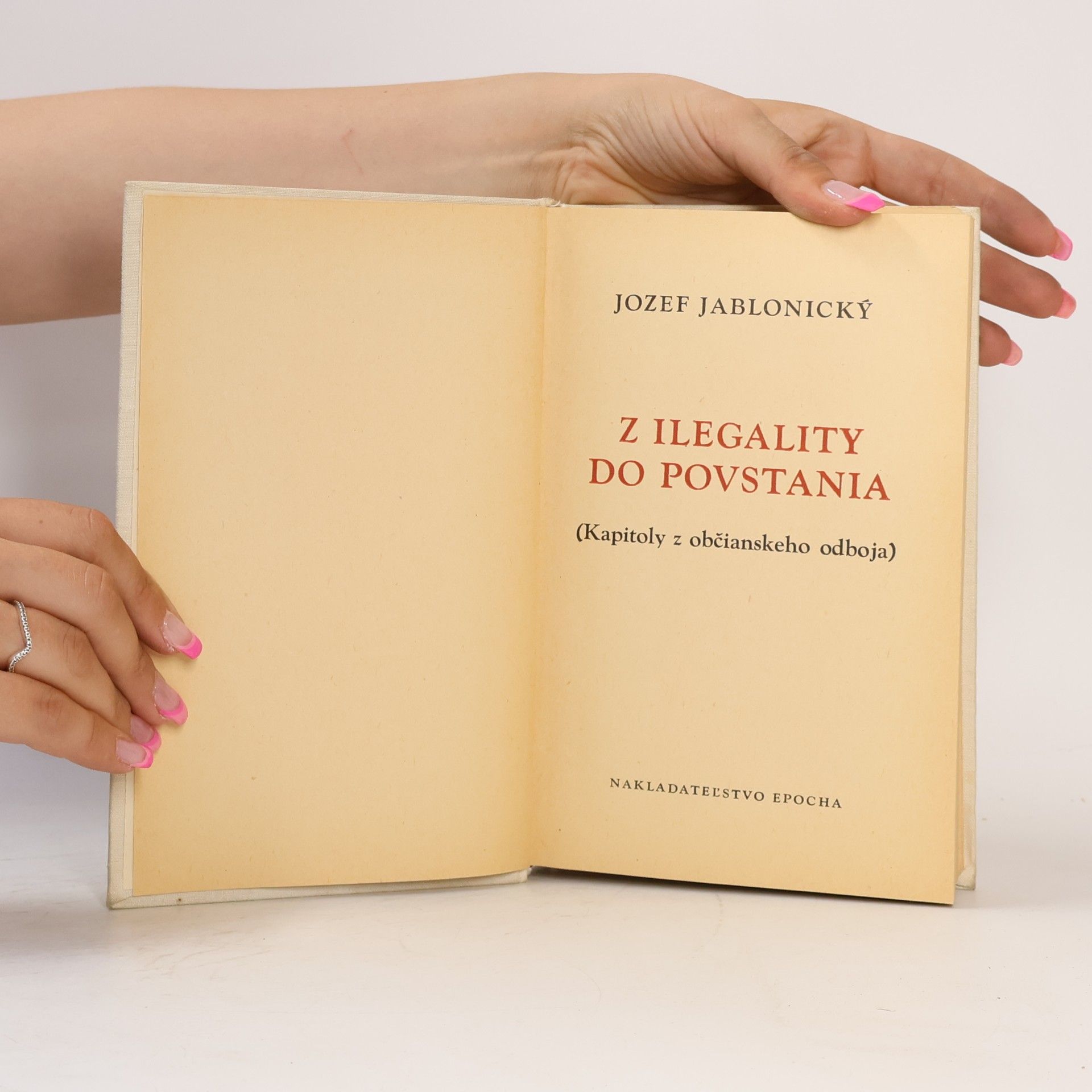 Jozef Jablonický Z ilegality do povstania