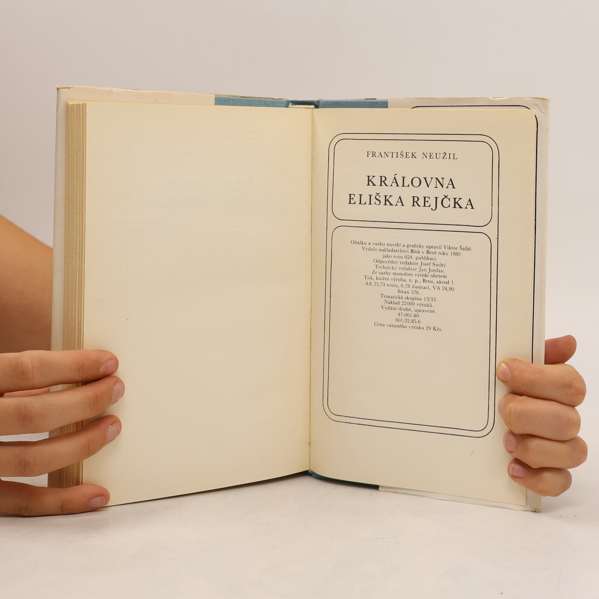 František Neužil Královna Eliška Rejčka