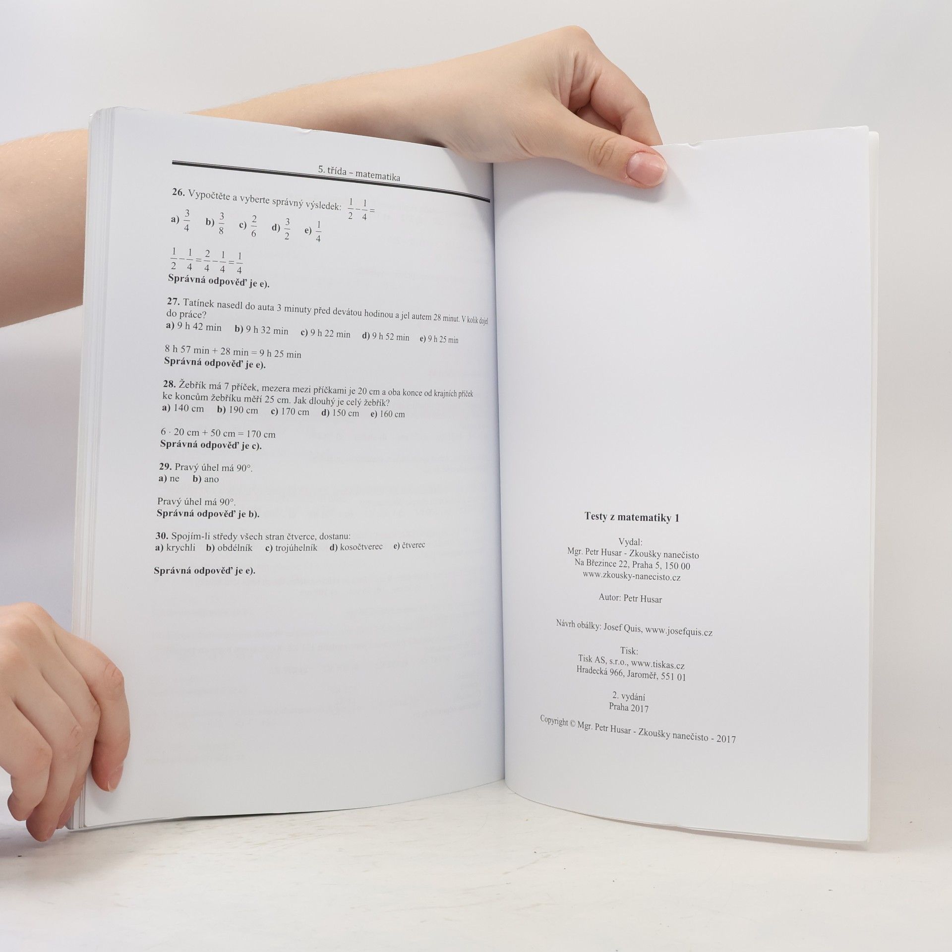 Petr Husar Testy z matematiky pro žáky 5. tříd