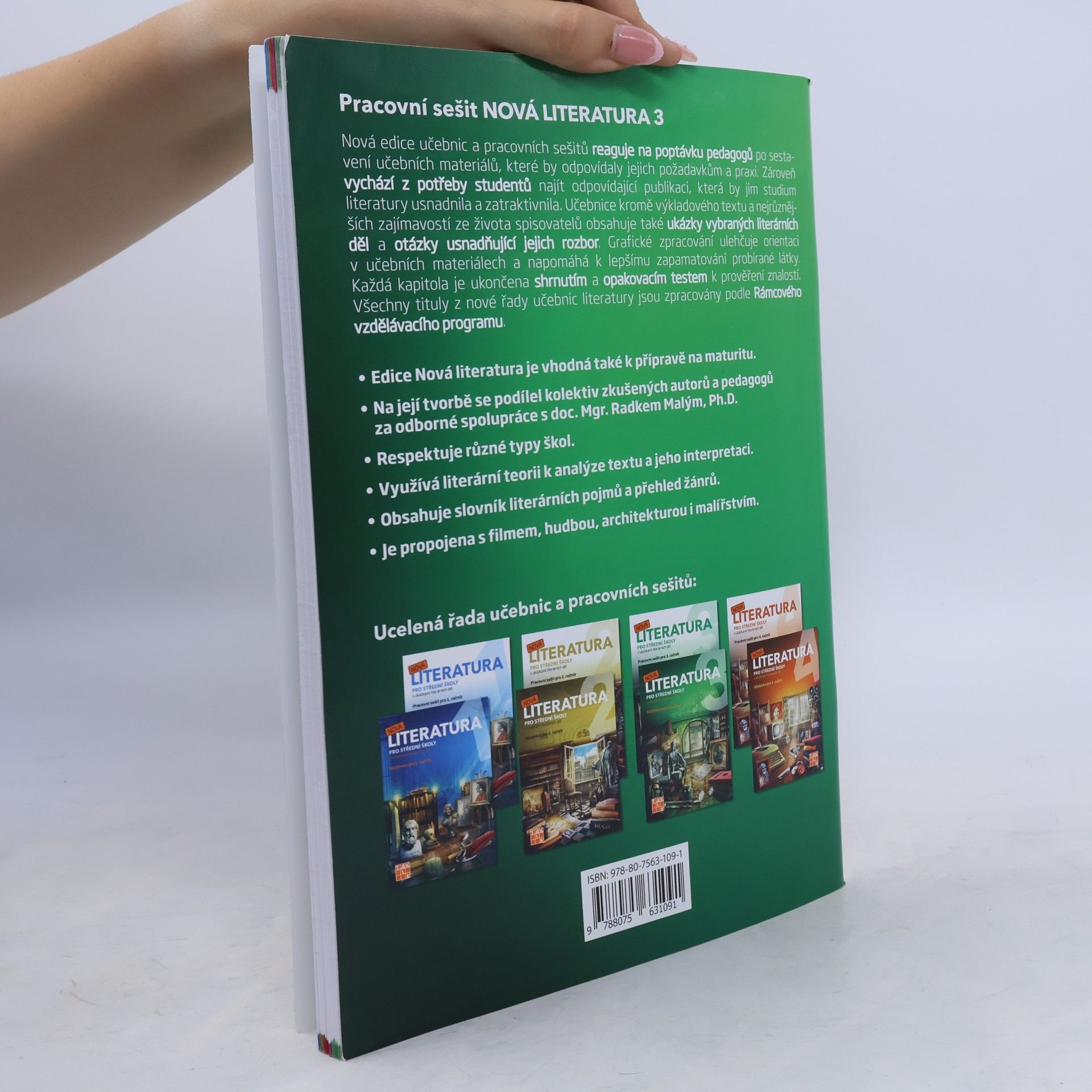 Autorenkollektiv Nová literatura 3 pro střední školy. Pracovní sešit pro 3. ročník s ukázkami literárních děl