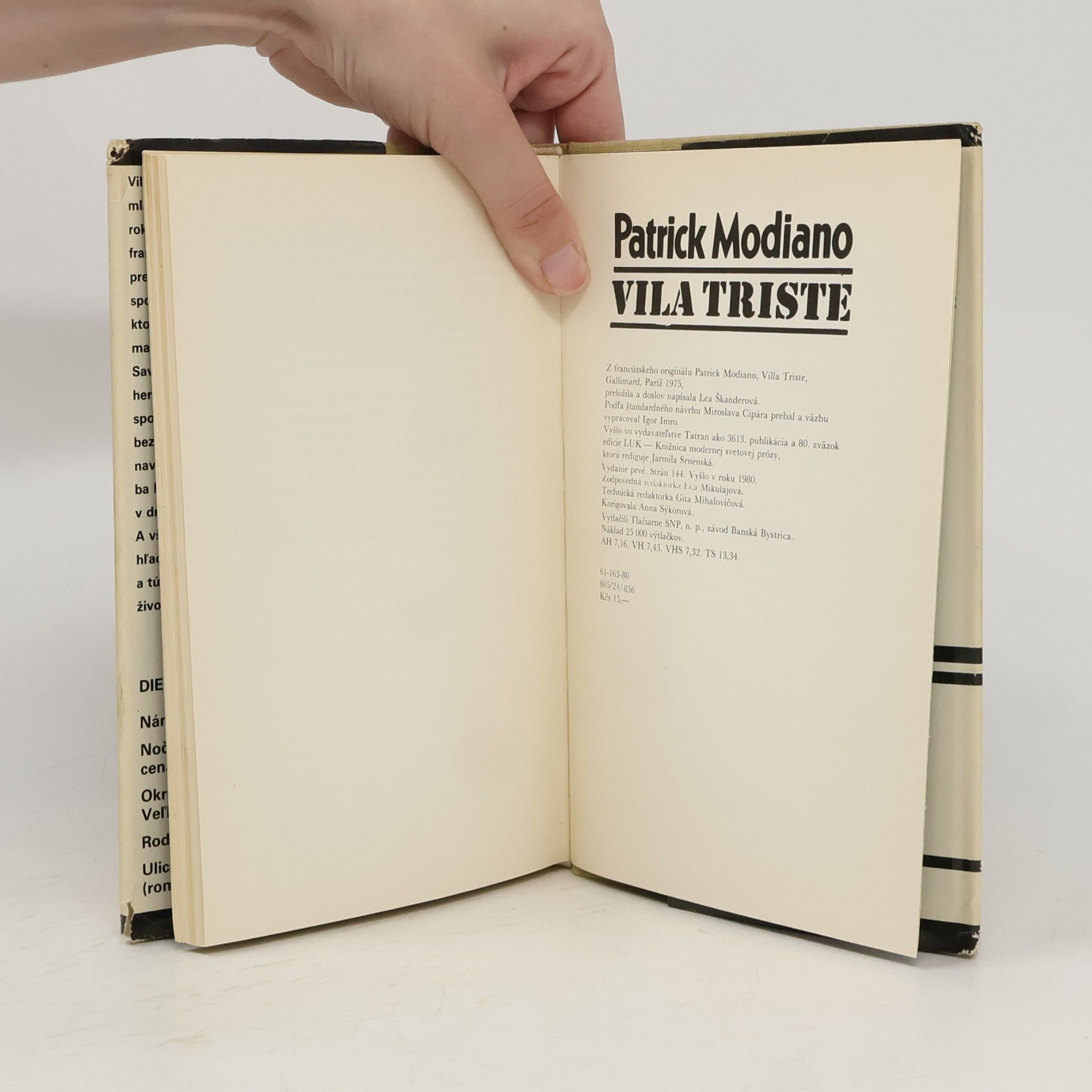 Patrick Modiano Vila triste