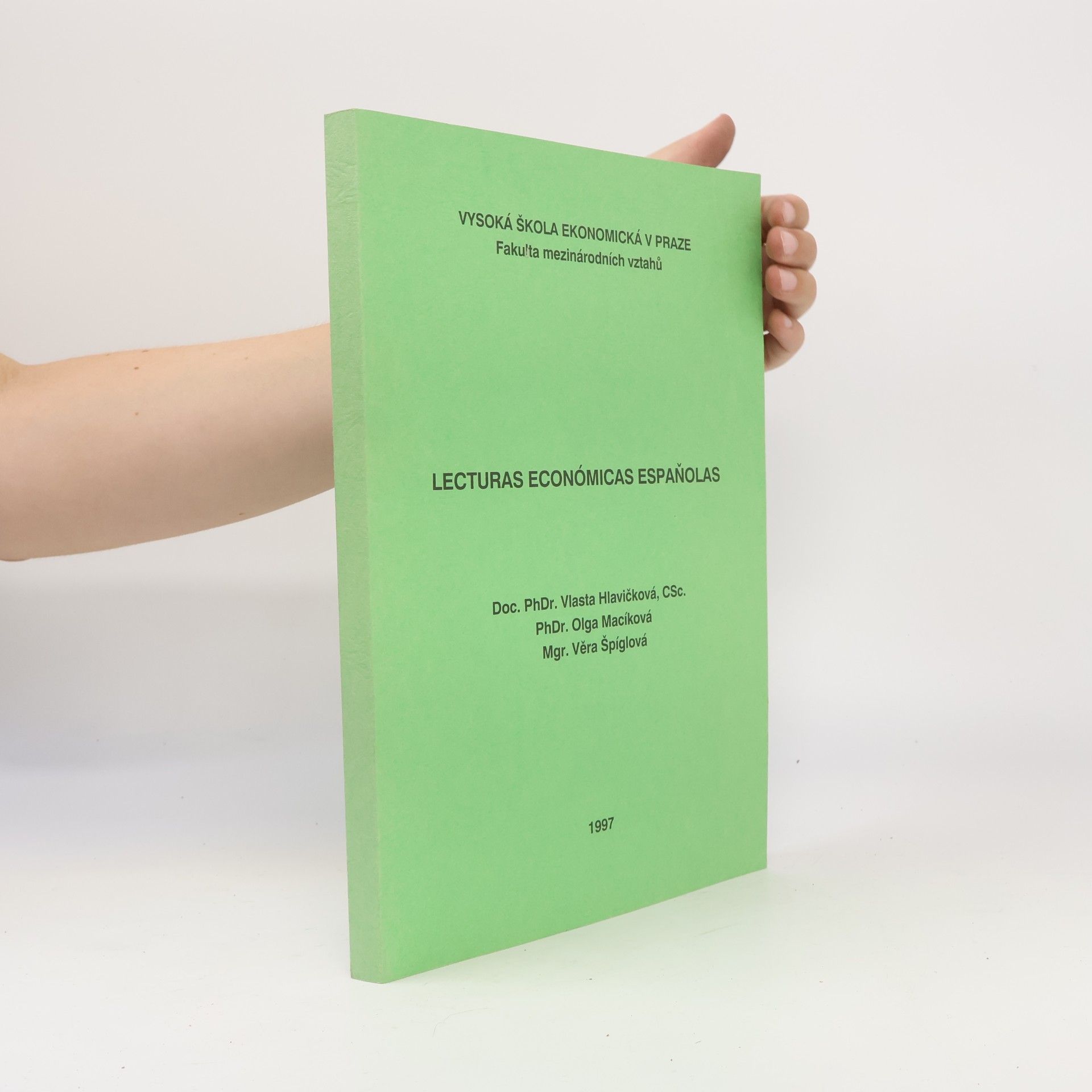 Věra Špíglová Lecturas económicas espanolas