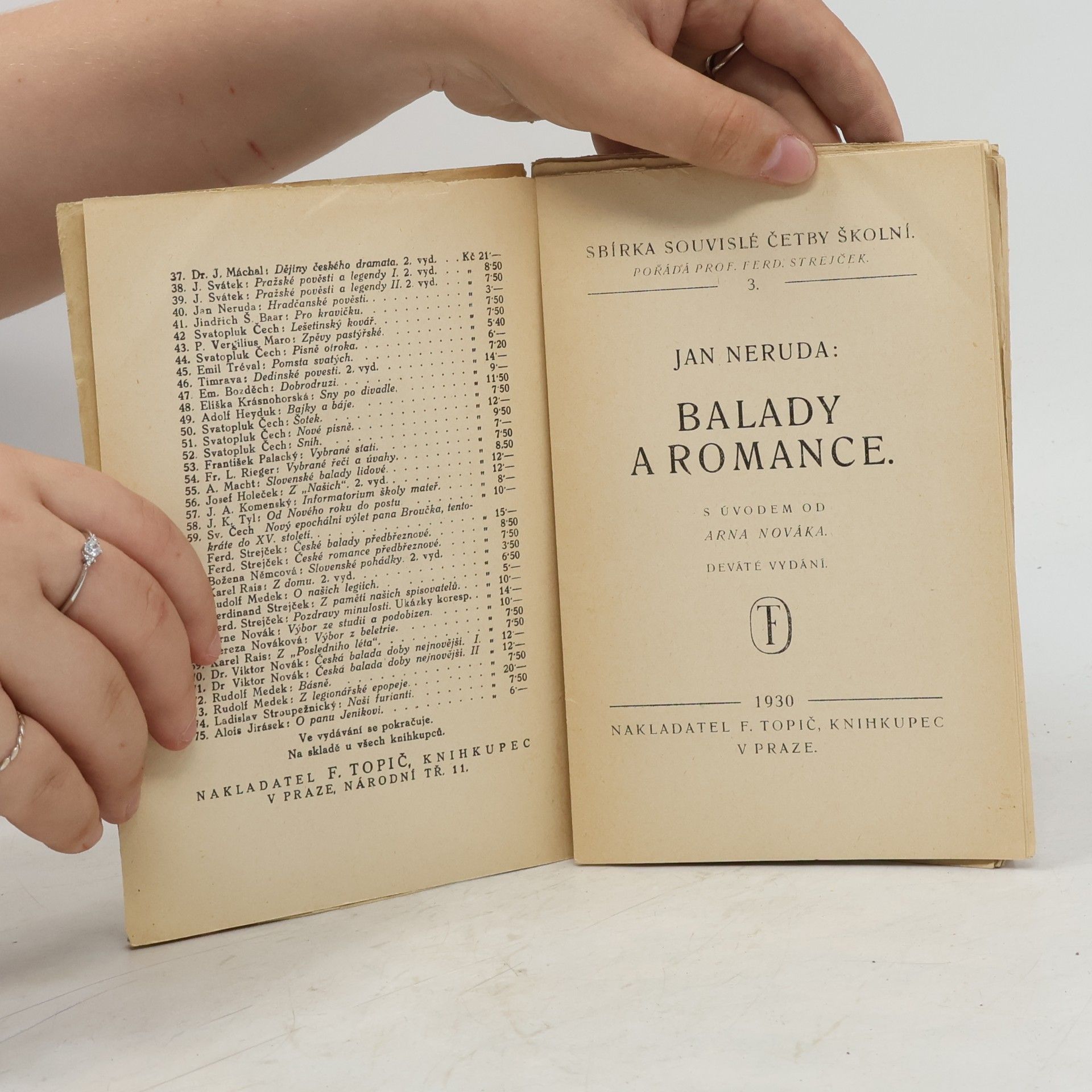Jan Neruda Balady a romance