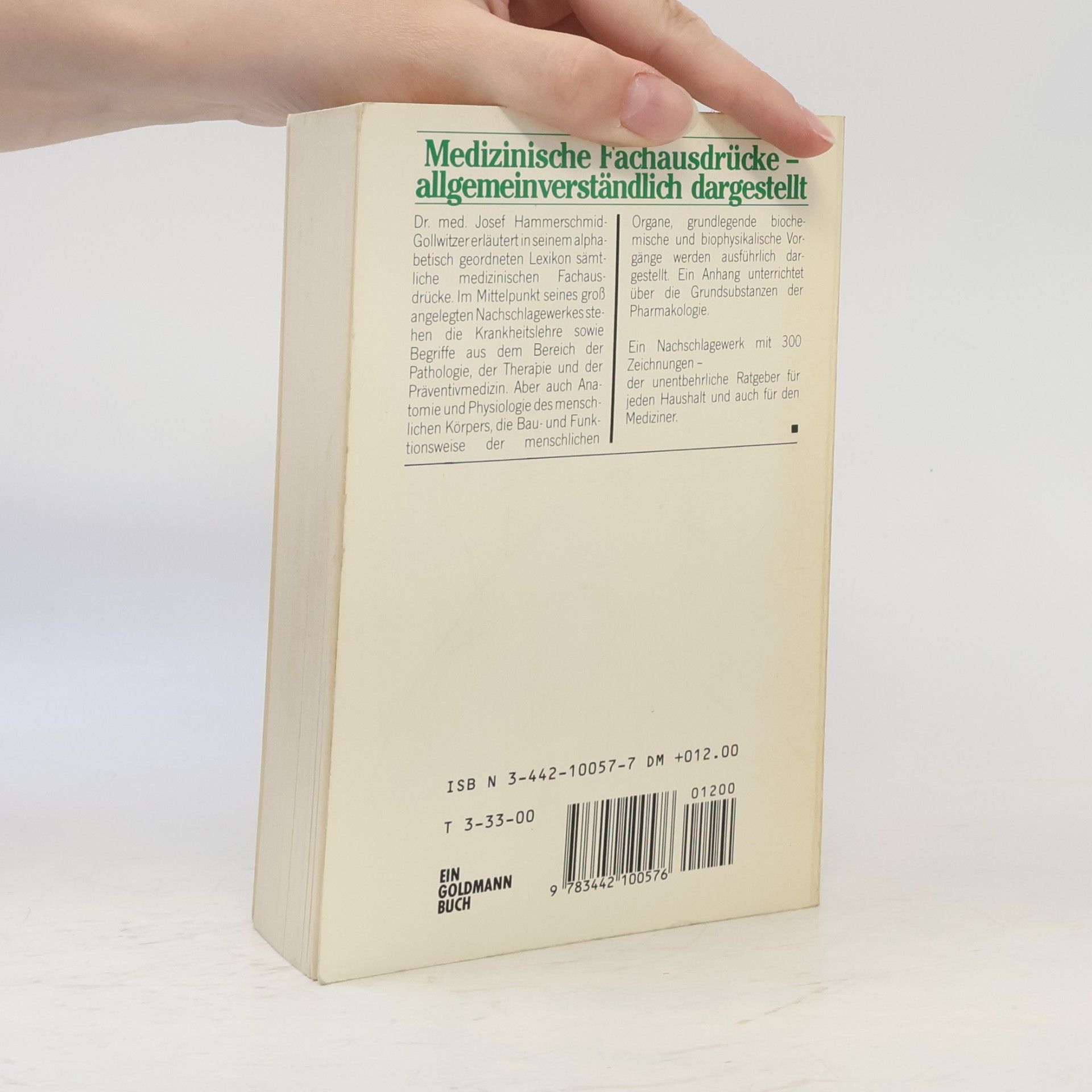 Josef Hammerschmid Gollwitzer Wörterbuch der Medizinischen Fachausdrücke