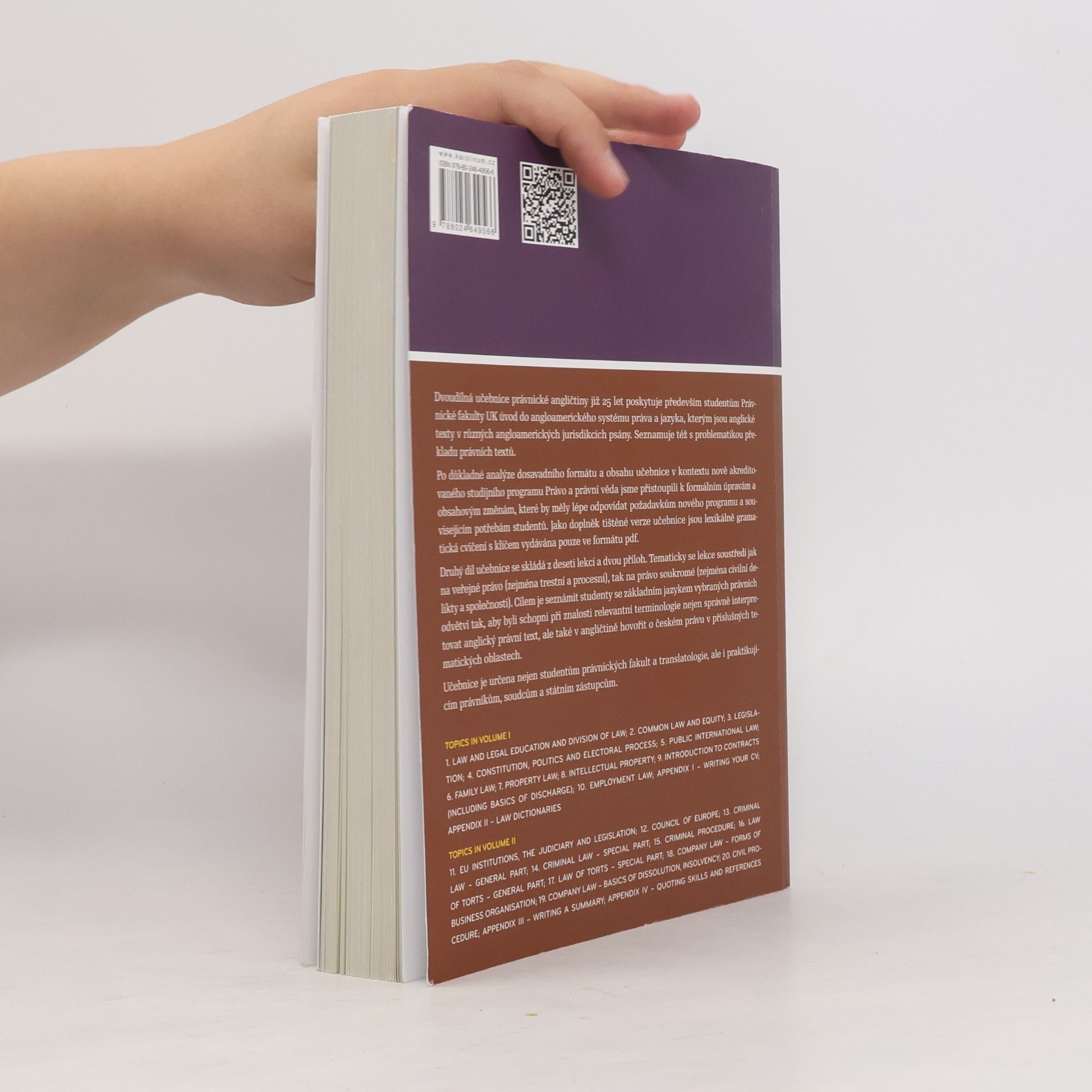 Univerzita Karlova Introduction to legal English : 2020. Volume II