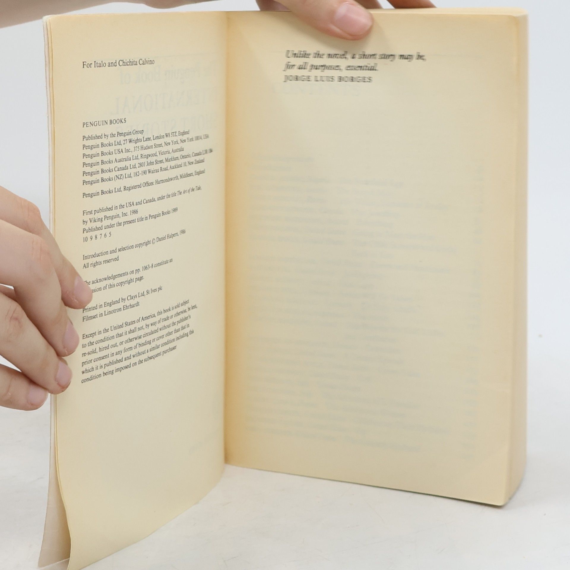 Daniel Halpern The Penguin Book of International Short Stories