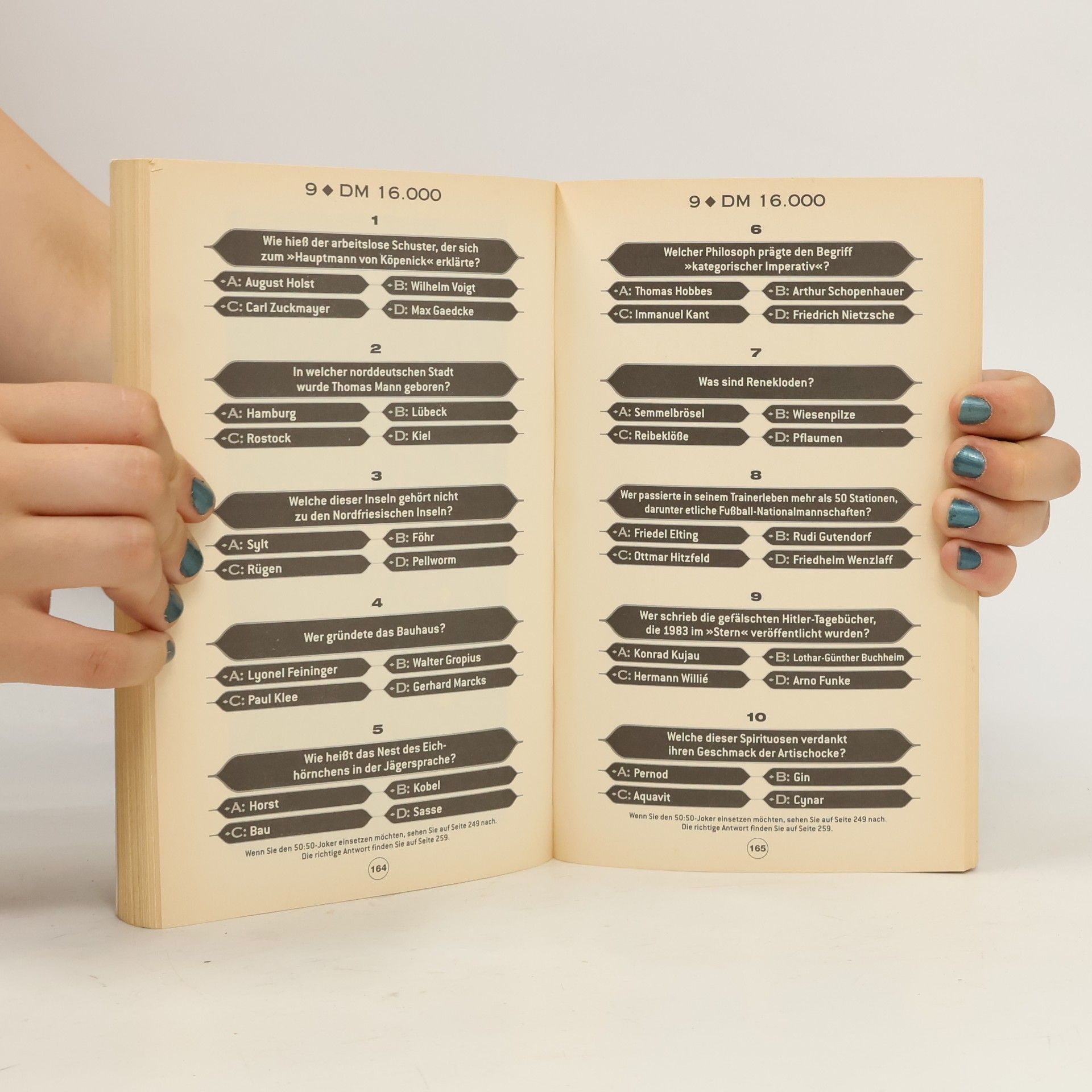 Wer wird Millionär - das Quizbuch