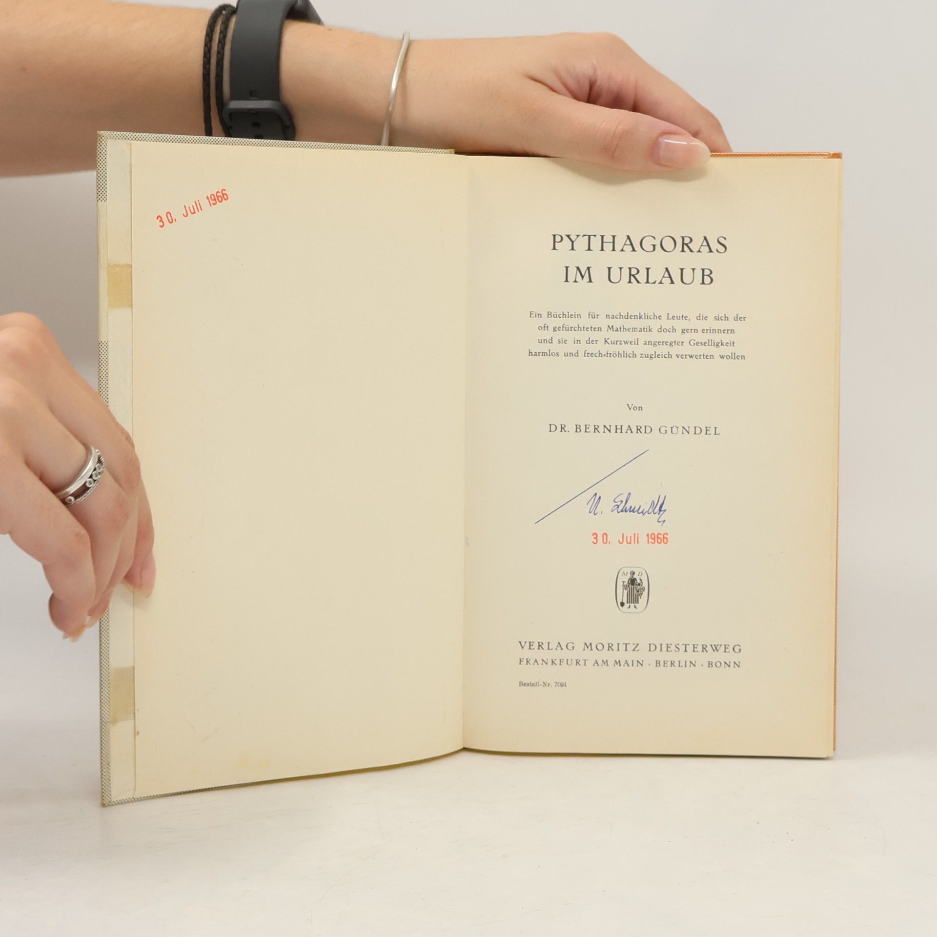 Bernhard Gündel Pythagoras im Urlaub