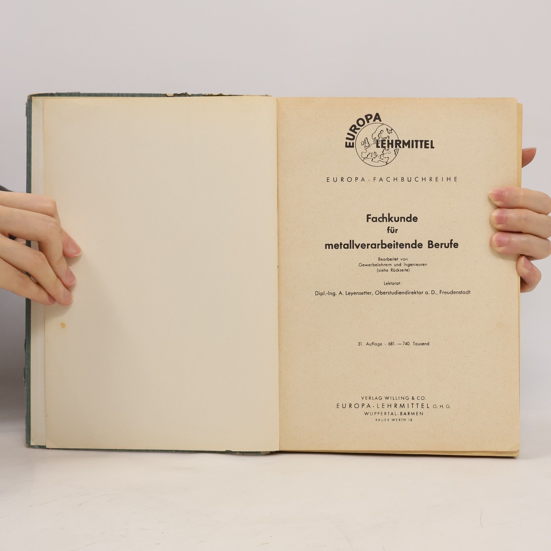 Various authors Fachkunde für metallverarbeitende Berufe