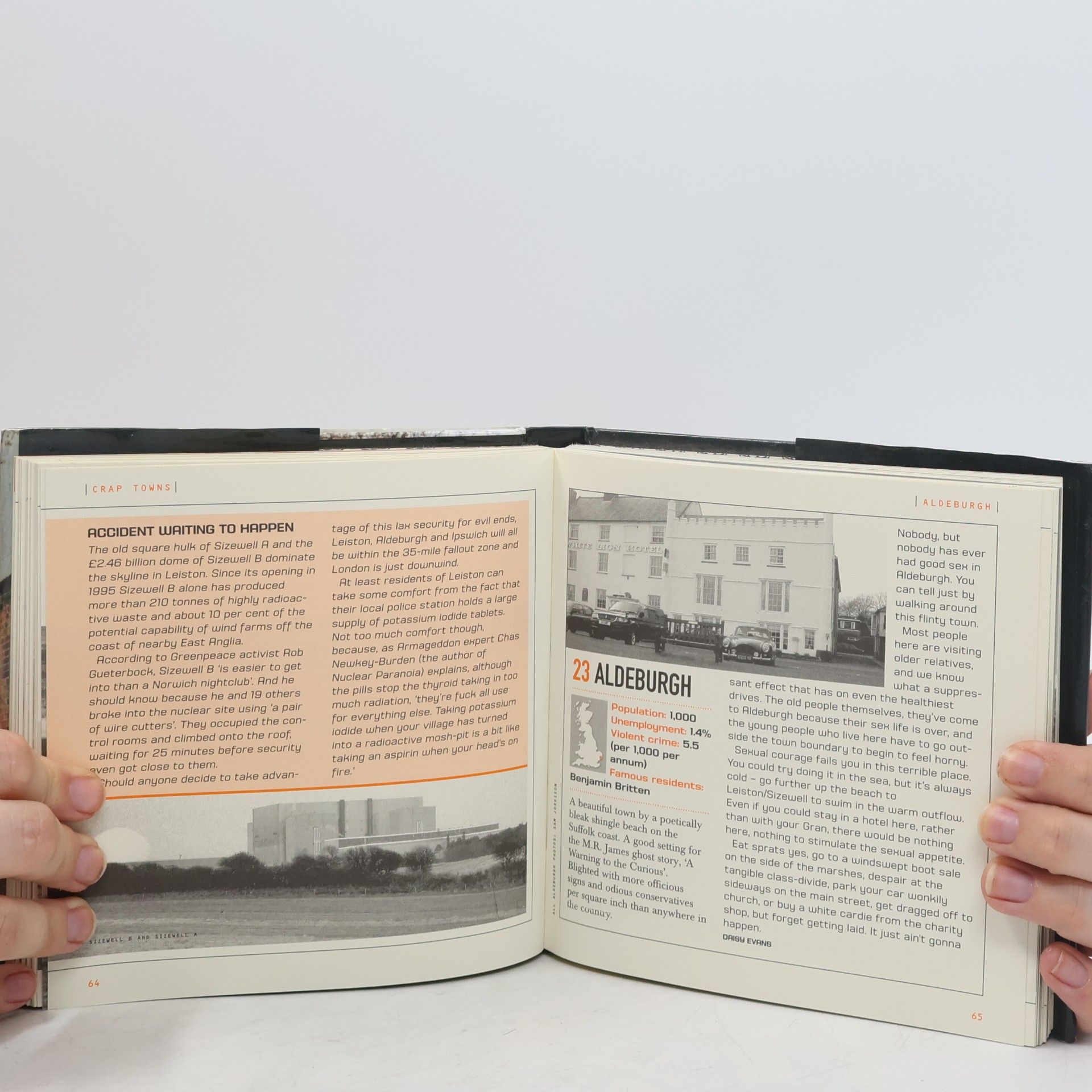 Sam Jordison The Idler book of crap towns. The 50 worst places to live in the UK