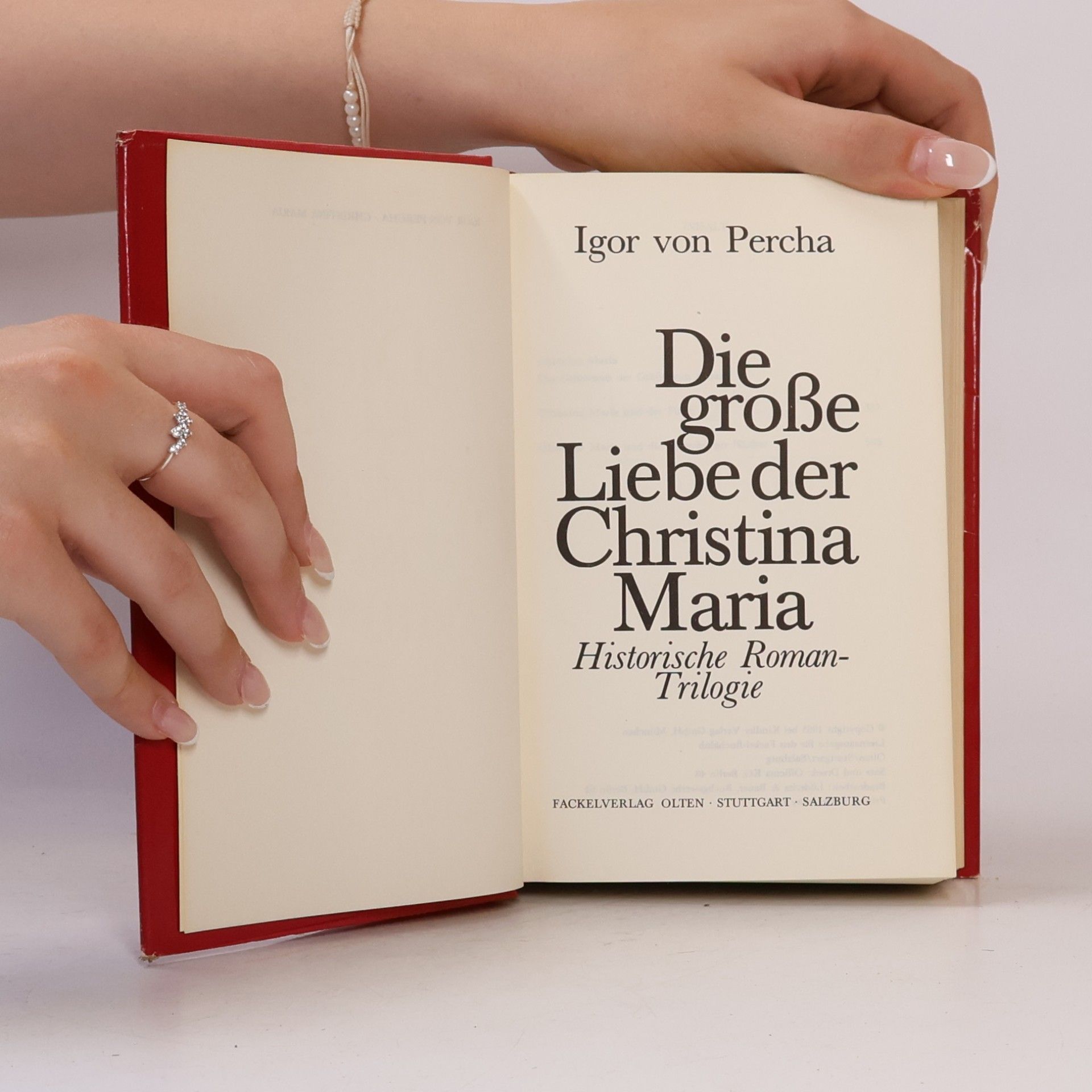 Igor von Percha Die große Liebe der Christina Maria