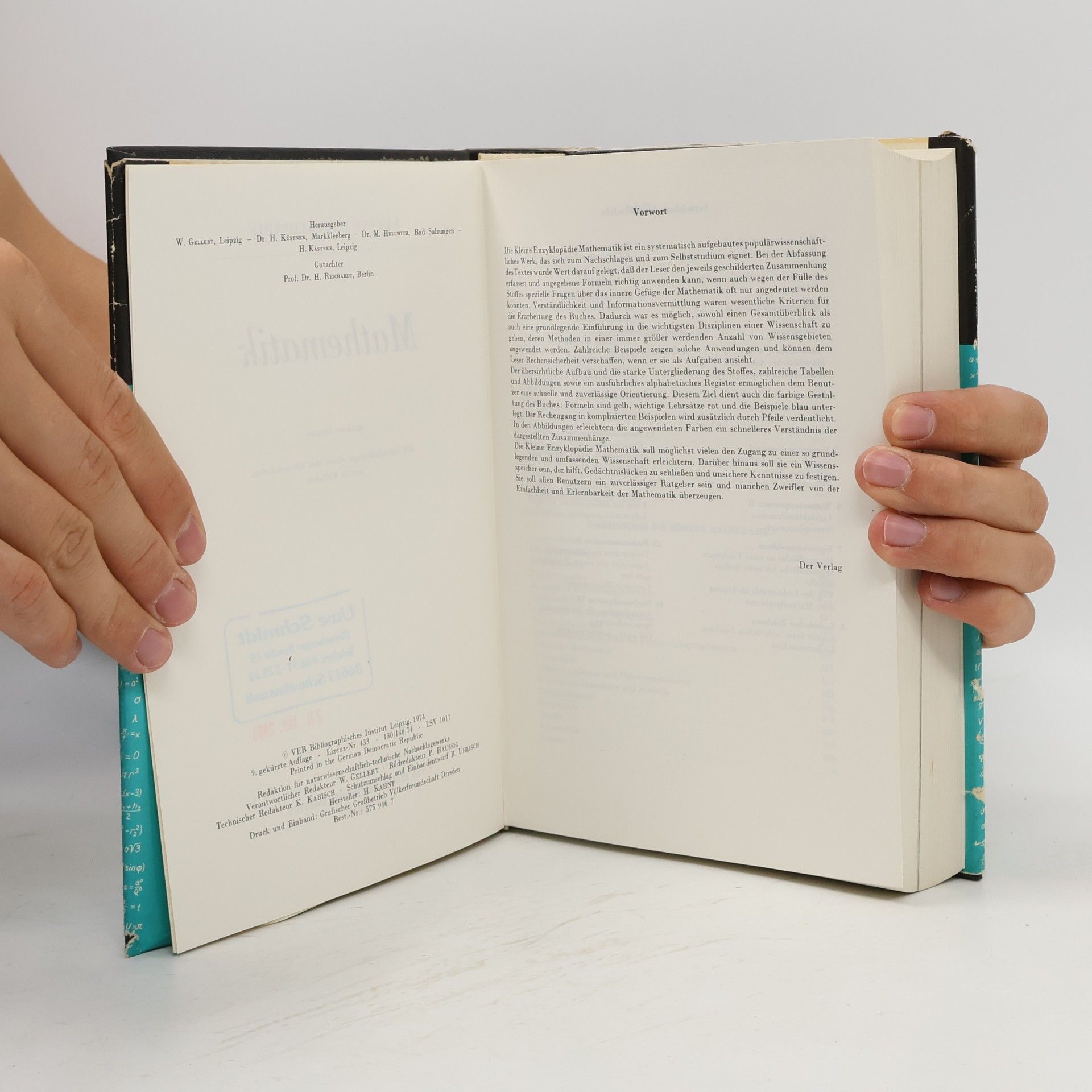 Walter Gellert Kleine Enzyklopädie. Mathematik