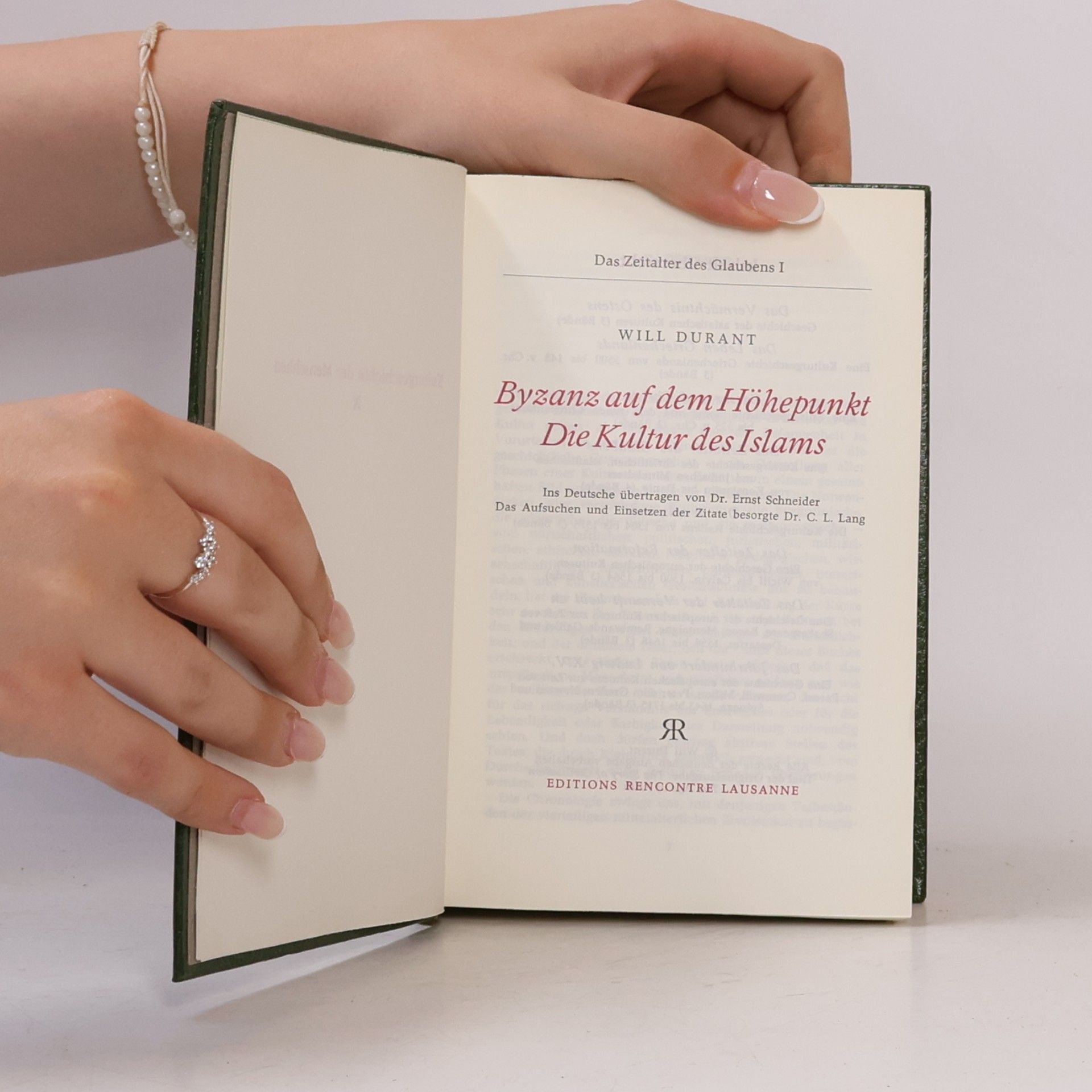 Will Durant Kulturgeschichte Der Menschheit 10. Das Zeitalter des Glaubens I. Byzans auf dem Höhepunkt, Die Kultur des Islams