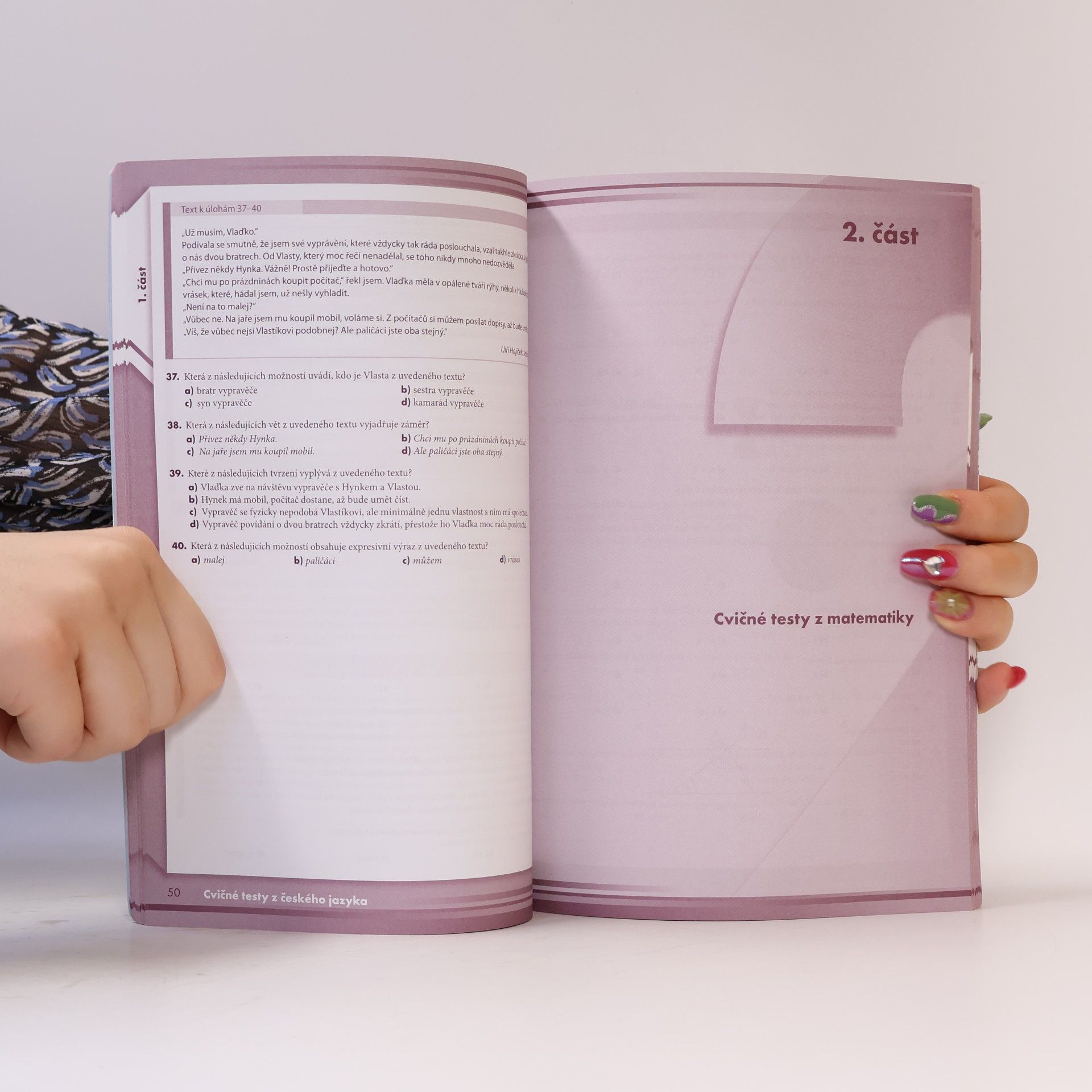 Petra Červinková Testy příprava na střední školy - Český jazyk, Matematika, Studijní předpoklady