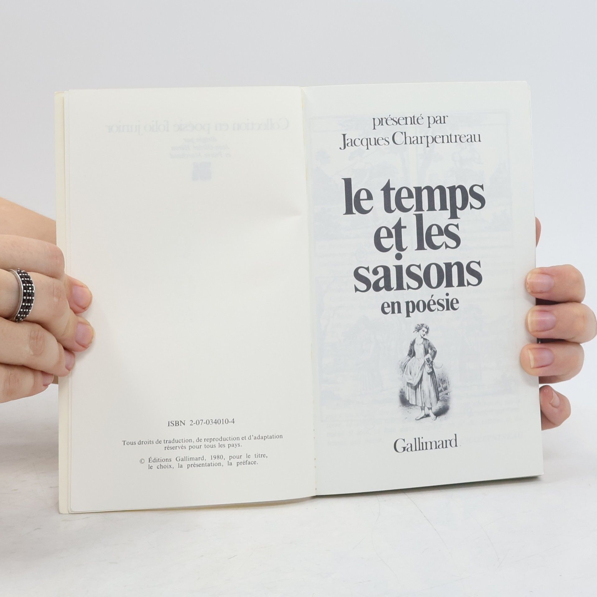 Bérimont Folio Junior: Le Temps et les Saisons en Poésie
