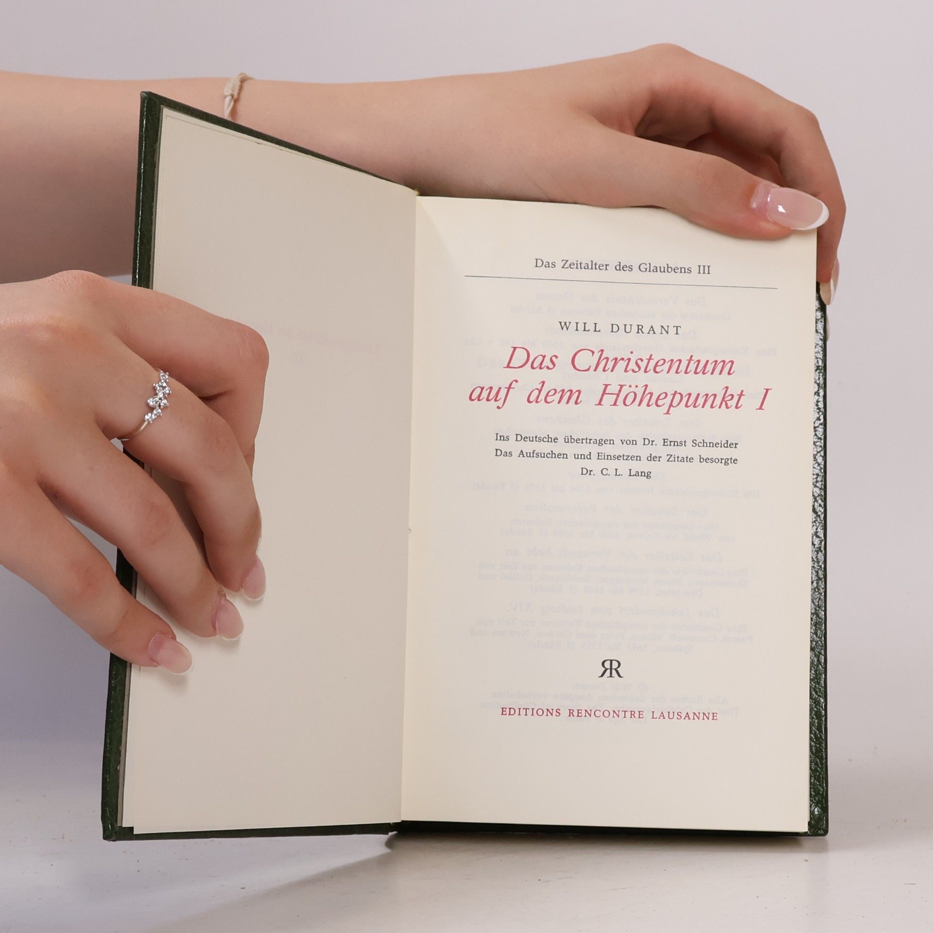 Will Durant Kulturgeschichte der Menschheit 12. Das Zeitalter des Glaubens III. Das Christentum auf dem Höhepunkt I