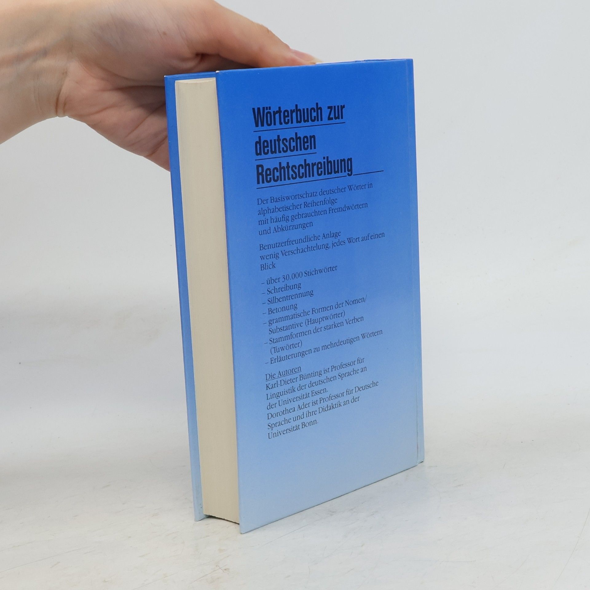 Karl-Dieter Bünting Wörterbuch zur deutschen Rechtschreibung
