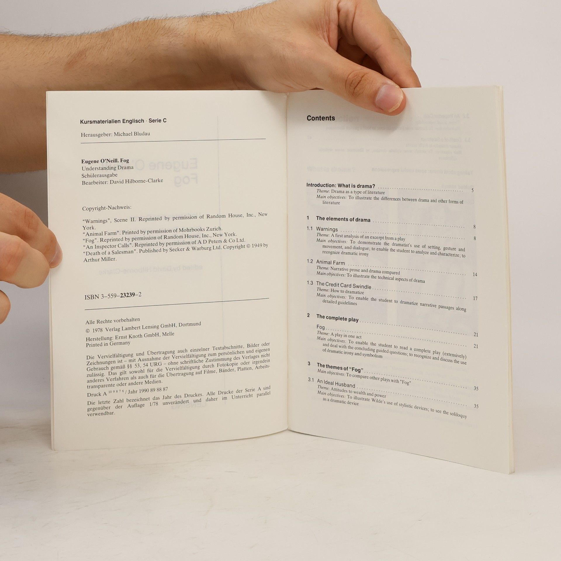 Eugene O´Neill Kursmaterialien Englisch - C: Fog