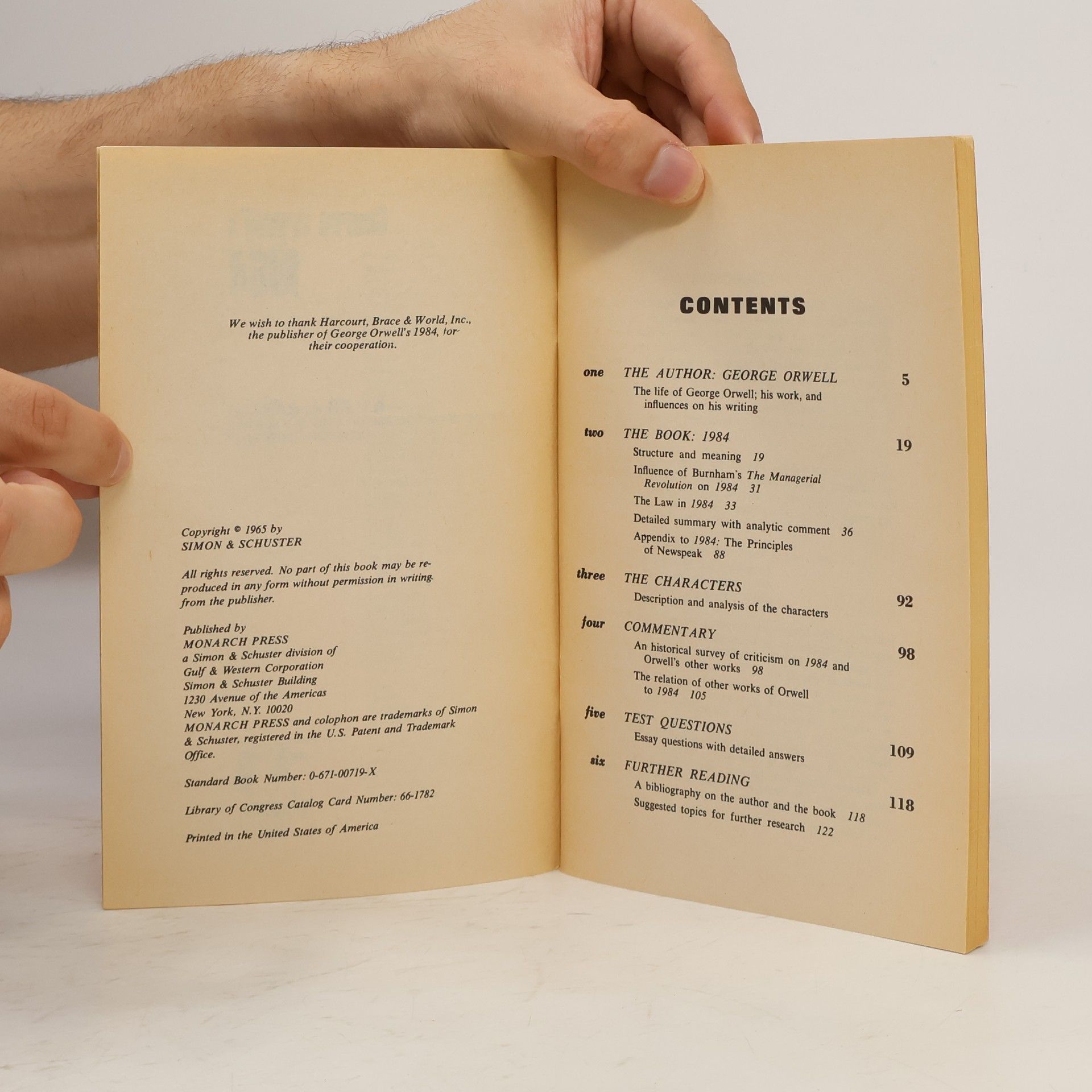 George Orwell Monarch Notes: George Orwell's 1984