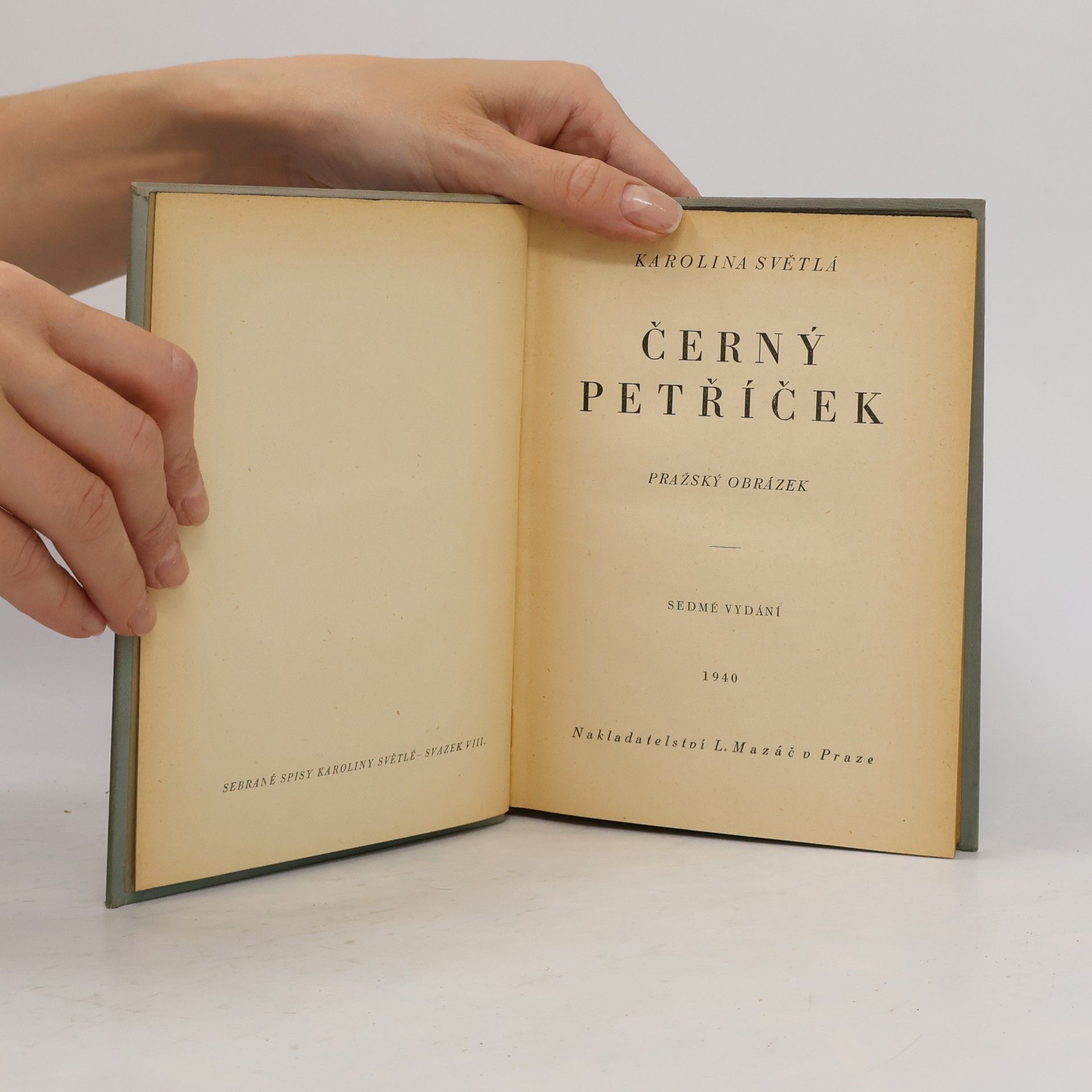 Karolina Světlá Černý Petříček