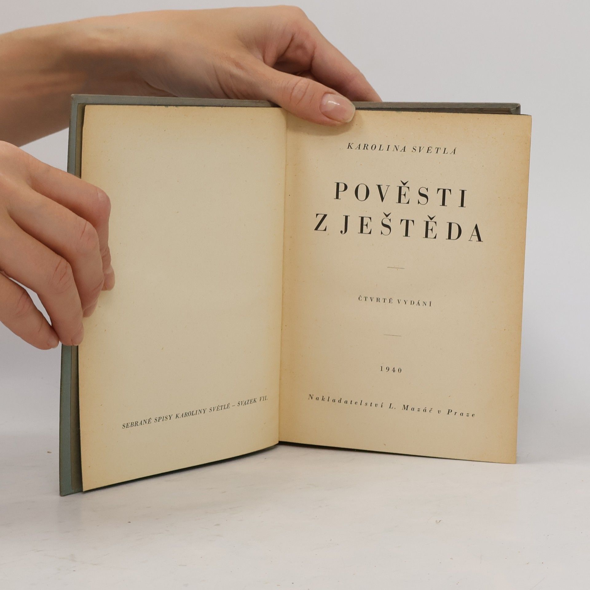 Karolina Světlá Pověsti z Ještěda