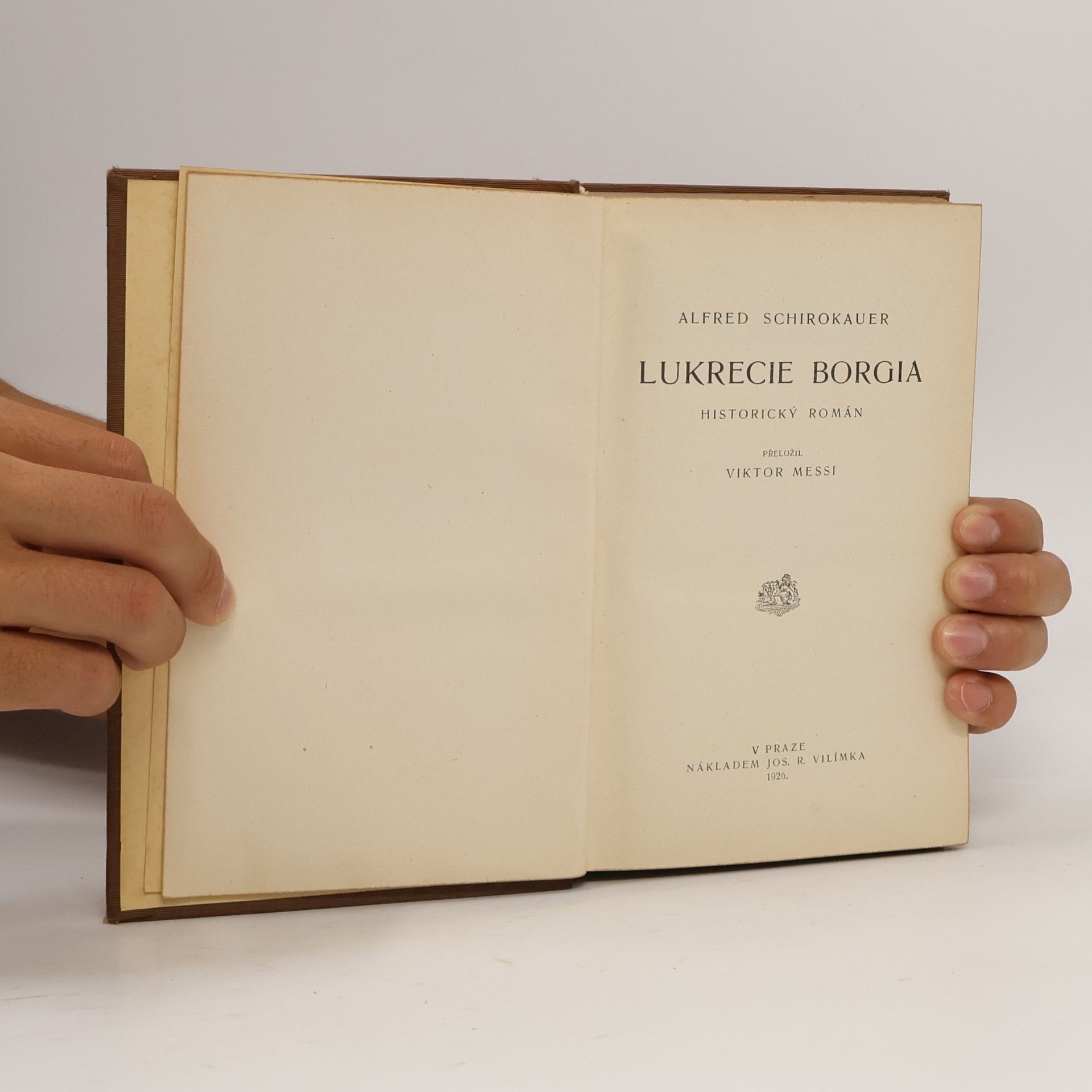 Alfred Schirokauer Lukrecie Borgia