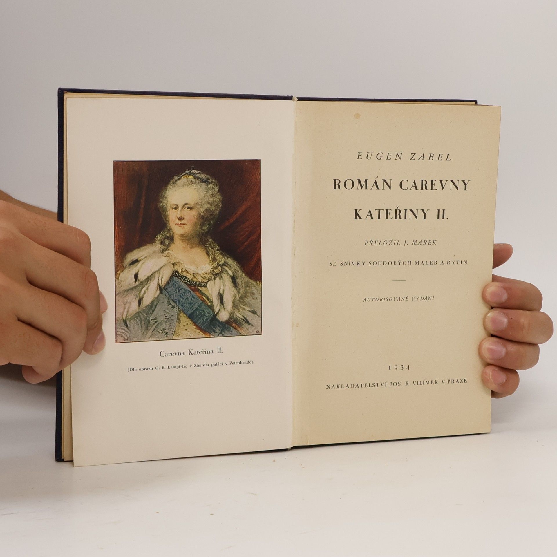 Eugen Zabel Román carevny Kateřiny II.