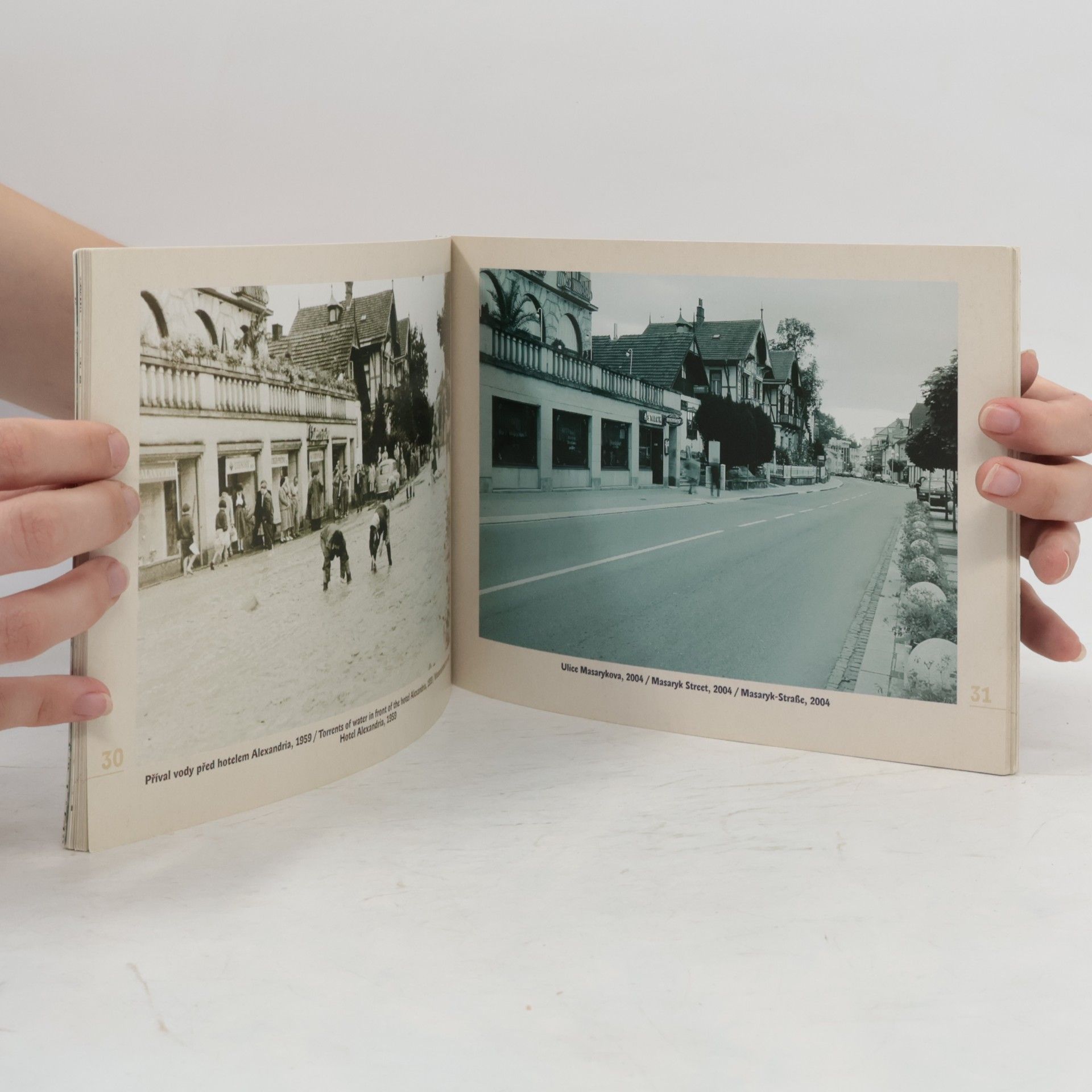 Blanka Petráková Luhačovice dříve a dnes - album dvojic historických a soudobých fotografií