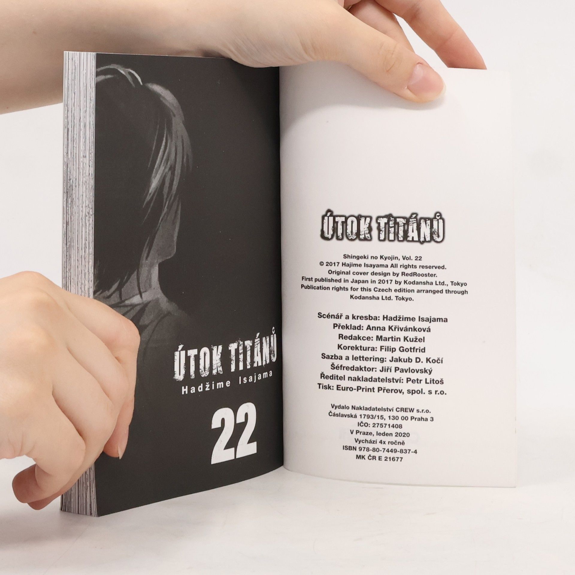 Hajime Isayama Útok titánů 22
