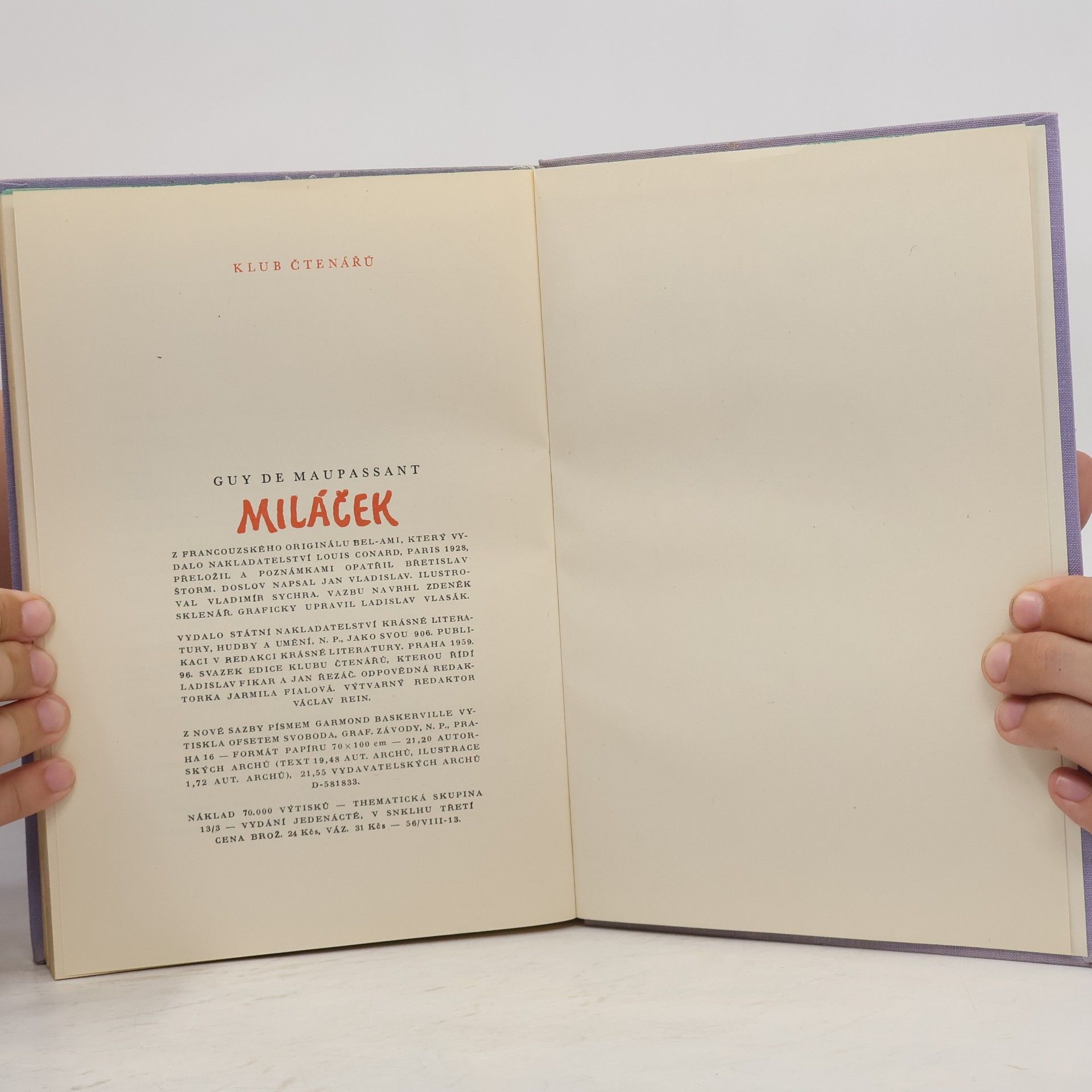 Guy de Maupassant Miláček