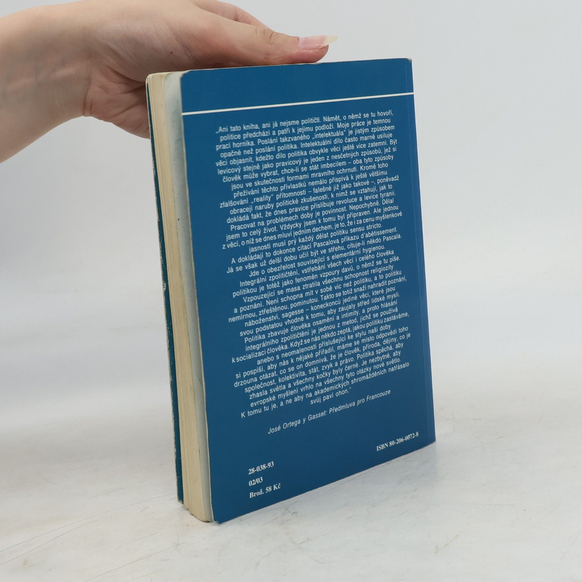 José Ortega y. Gasset Vzpoura davů