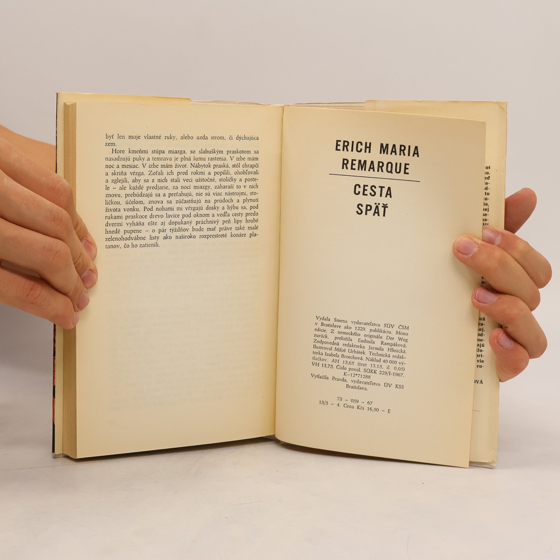 Erich Maria Remarque Cesta späť