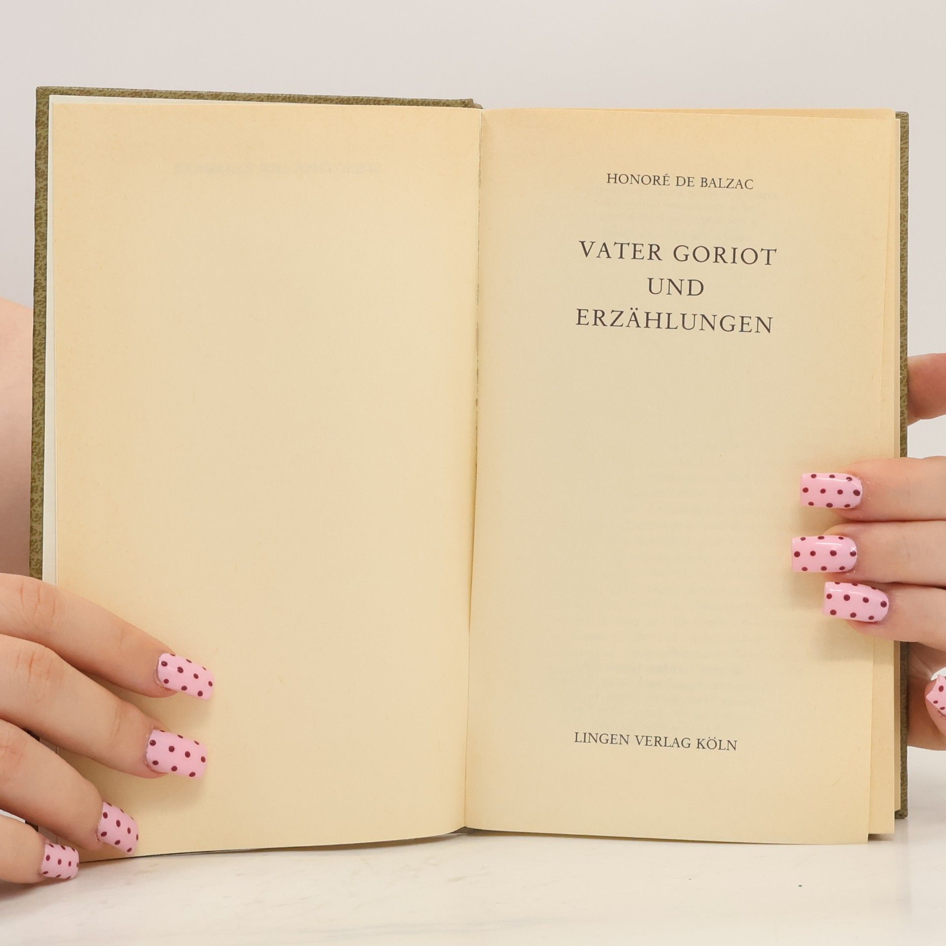 Honoré de Balzac Vater Goriot und Erzählungen