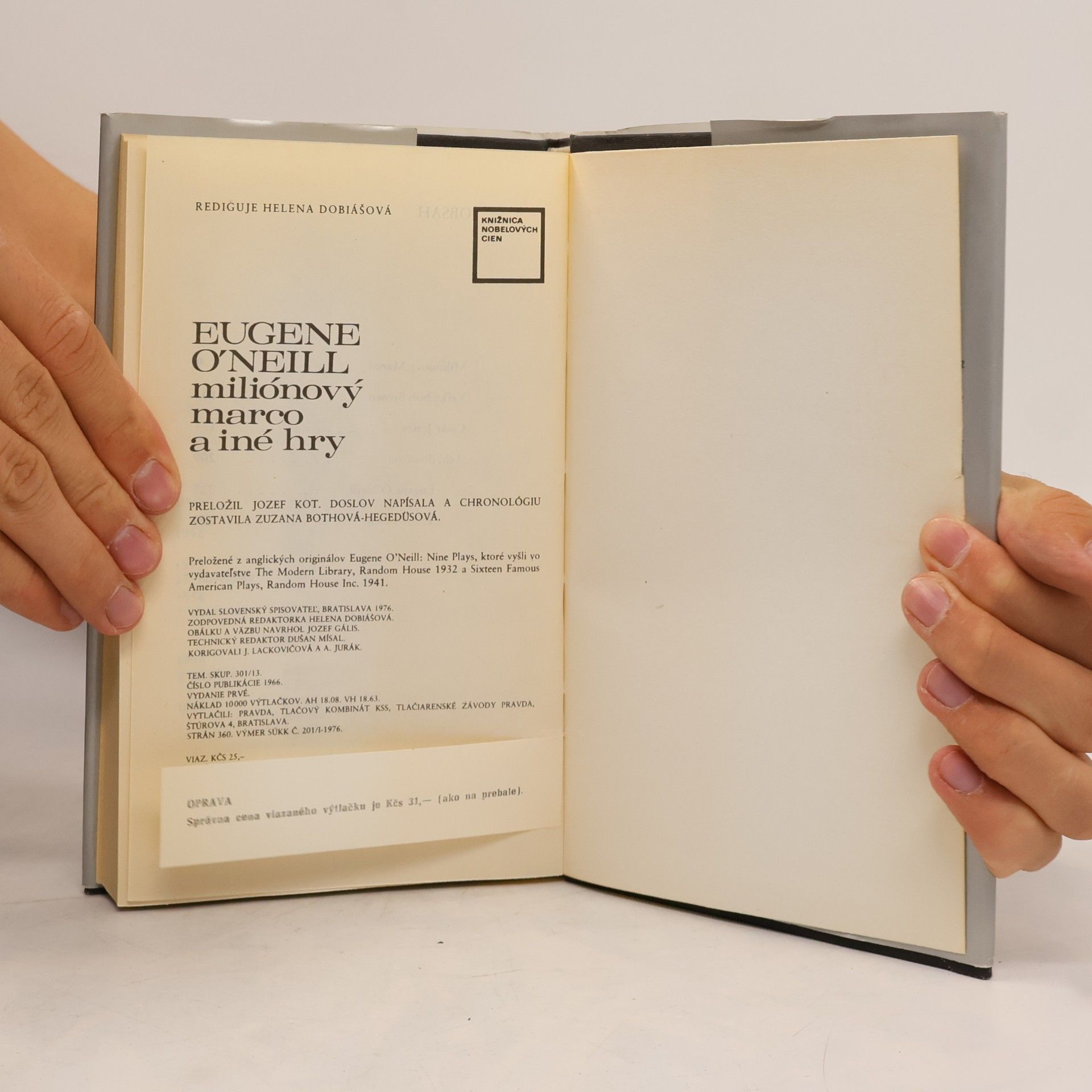 Eugene O'Neill Miliónový Marco a iné hry