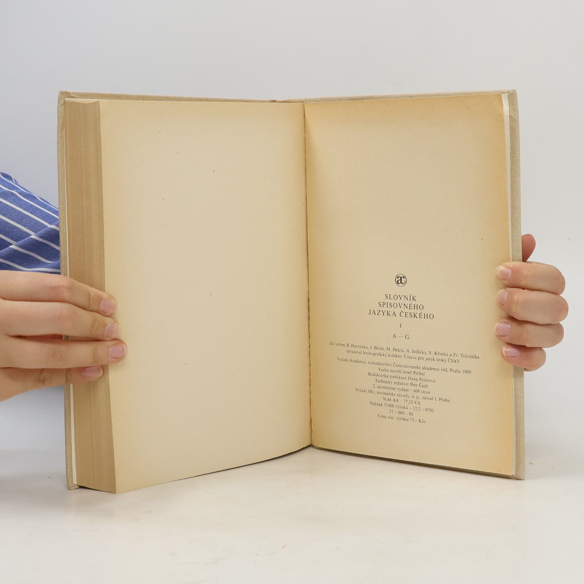 Autores varios Slovník spisovného jazyka českého I. A-G