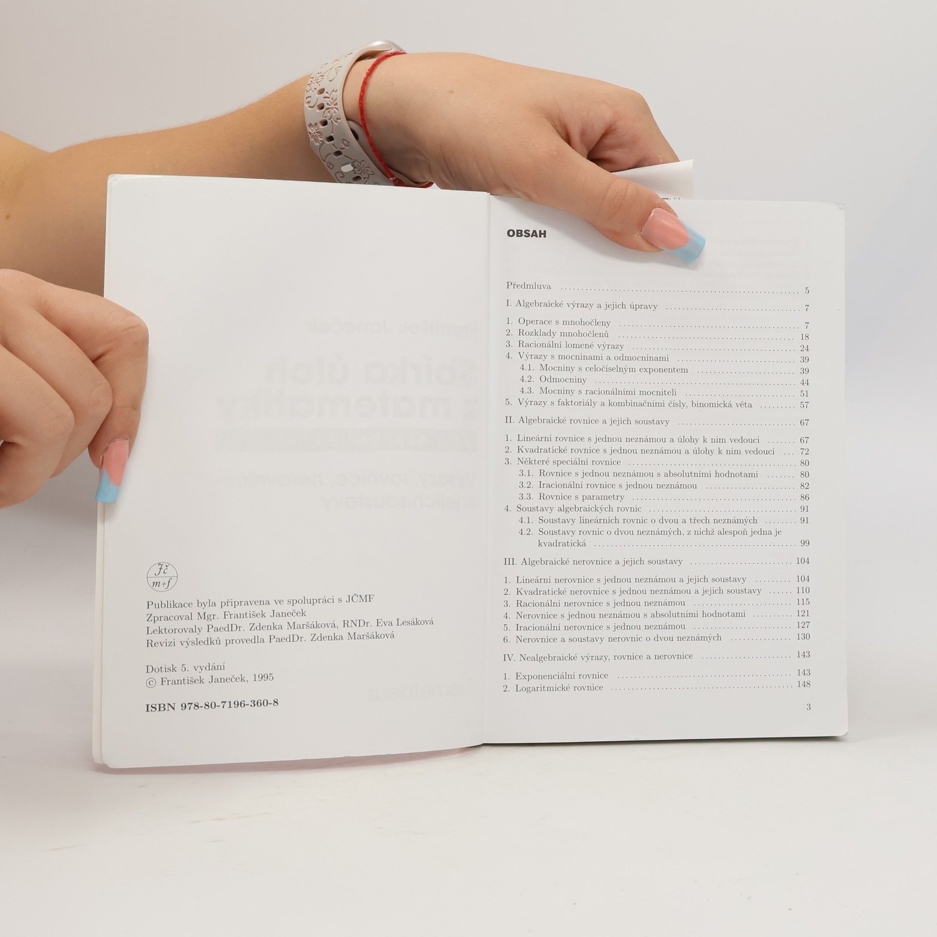 František Janeček Sbírka úloh z matematiky pro střední školy