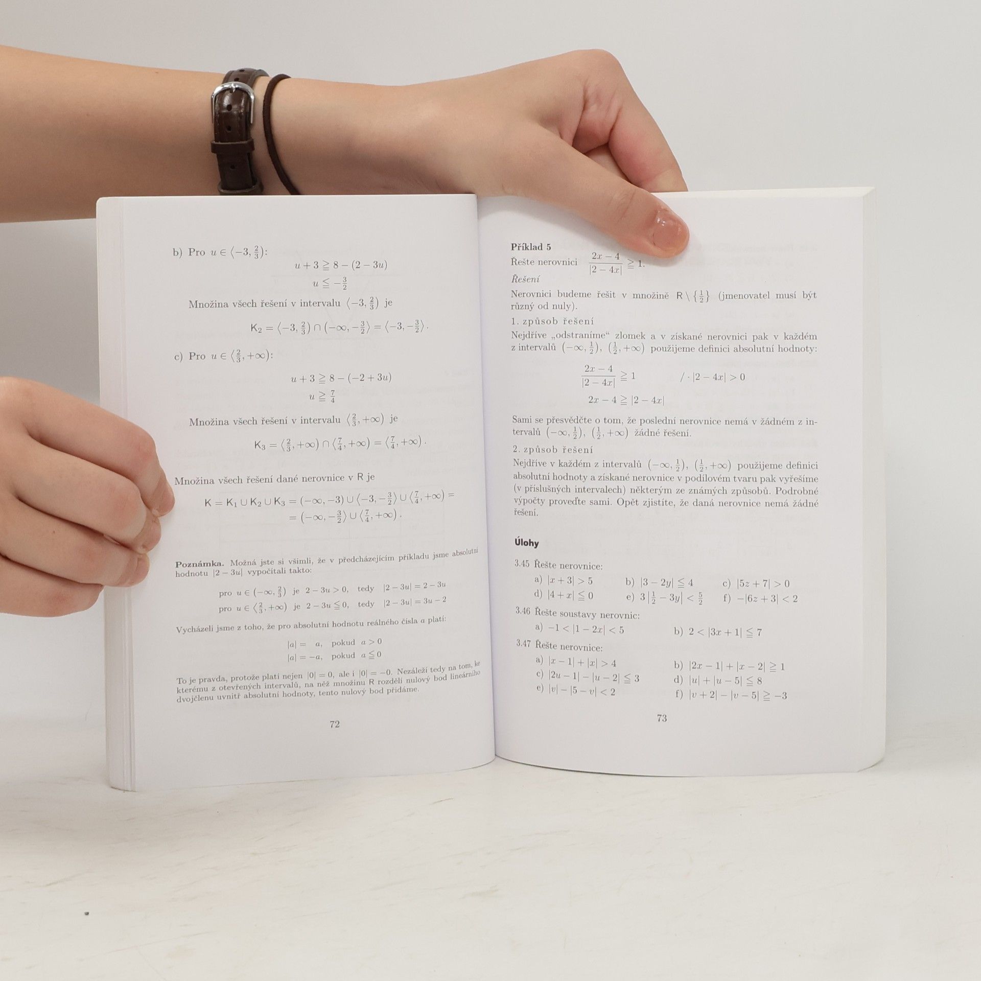 Leo Boček Matematika pro gymnázia. Rovnice a nerovnice