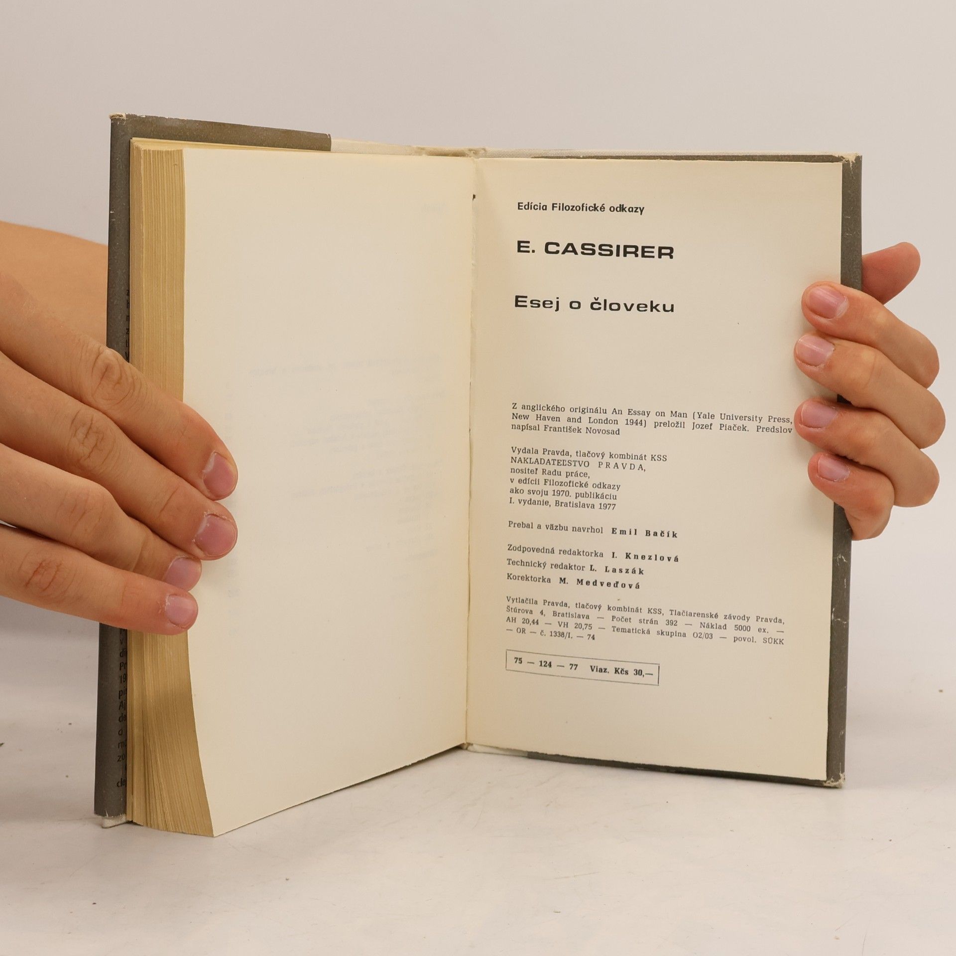 Ernst Cassirer Esej o človeku