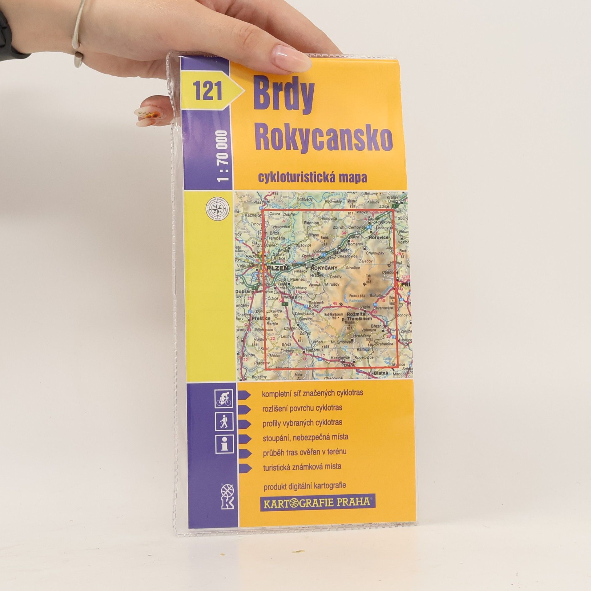 1: 70T(121)-Brdy, Rokycansko (cyklomapa)